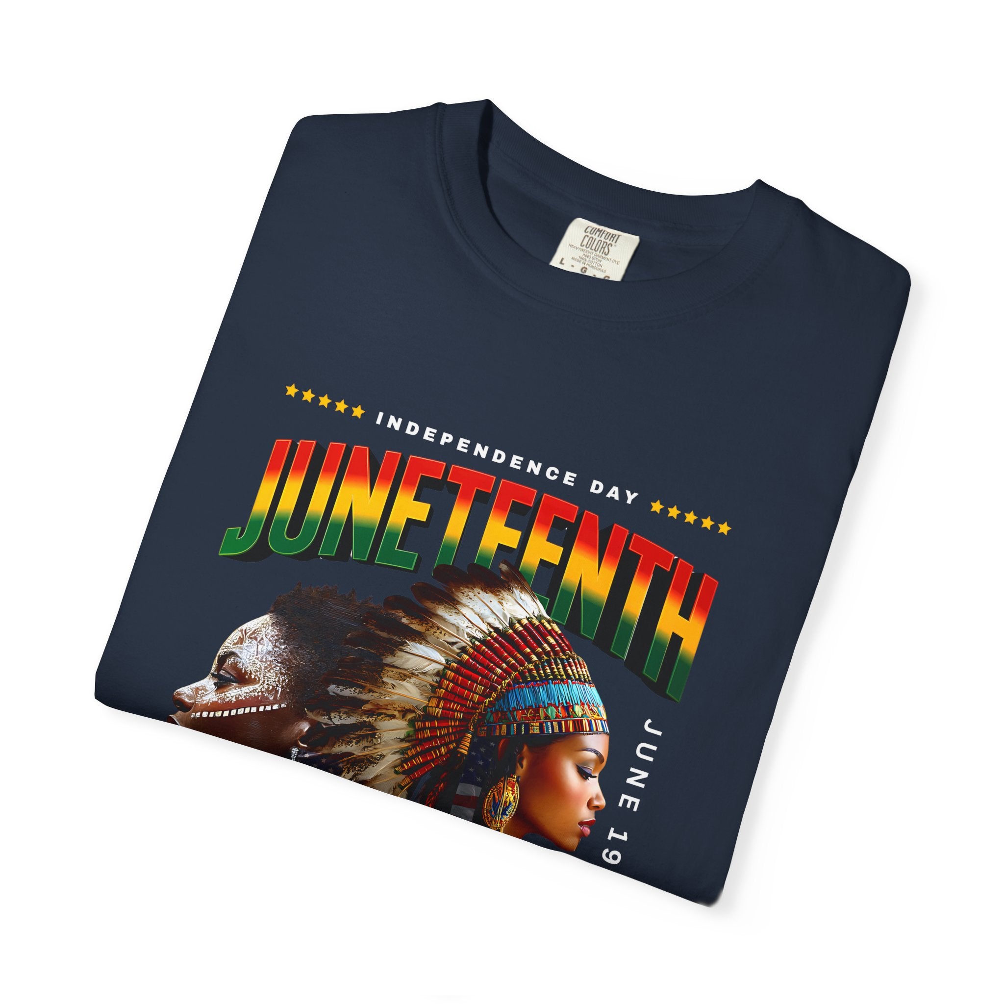 Juneteenth Celebration T-Shirt, Unisex Garment-Dyed Tee, Inclusive Pride Apparel, Heritage Shirt, Freedom Festival Wear - Angel Body