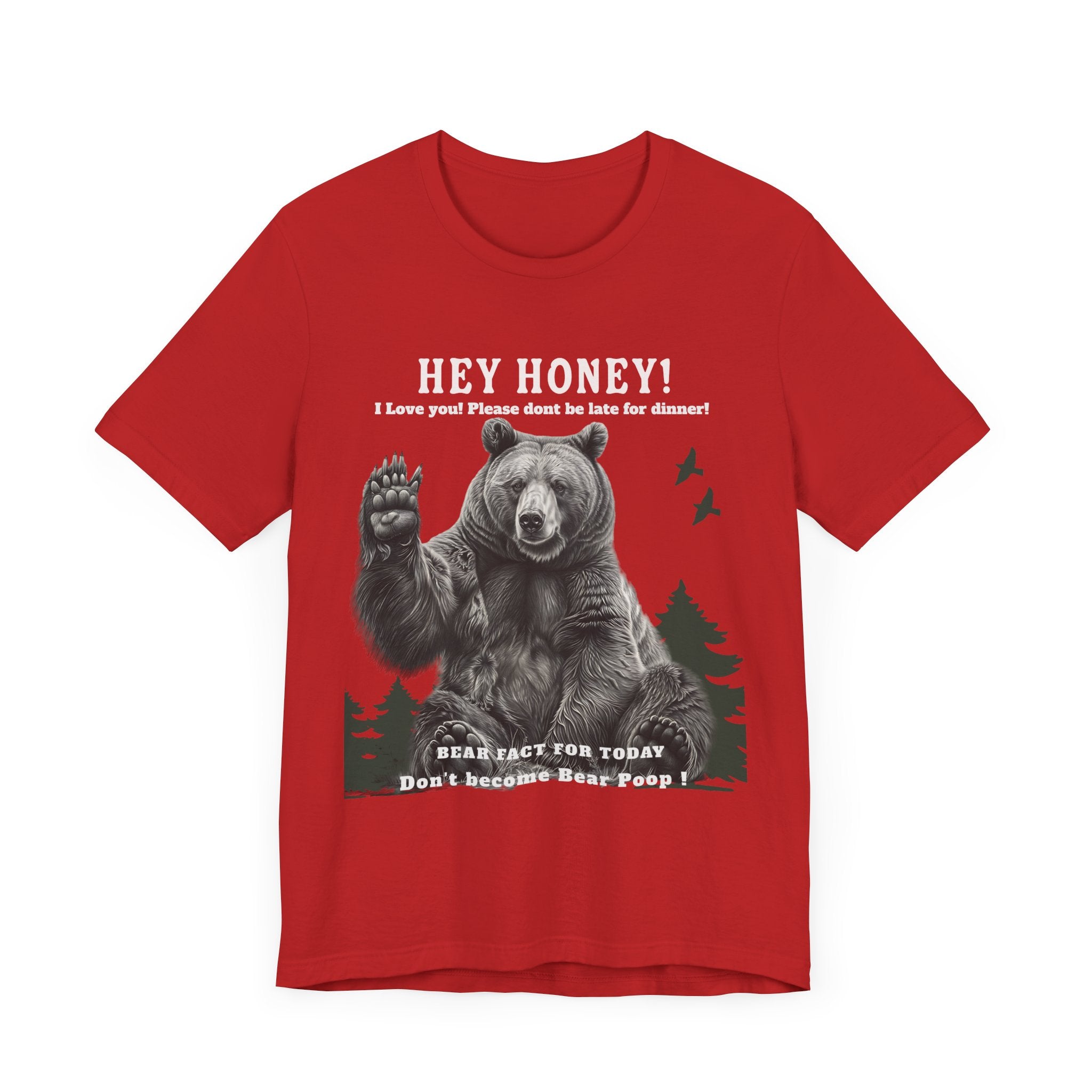 Unisex Jersey Short Sleeve Tee Fun/ hilarious design Don't Feed The Bear - Angel Body