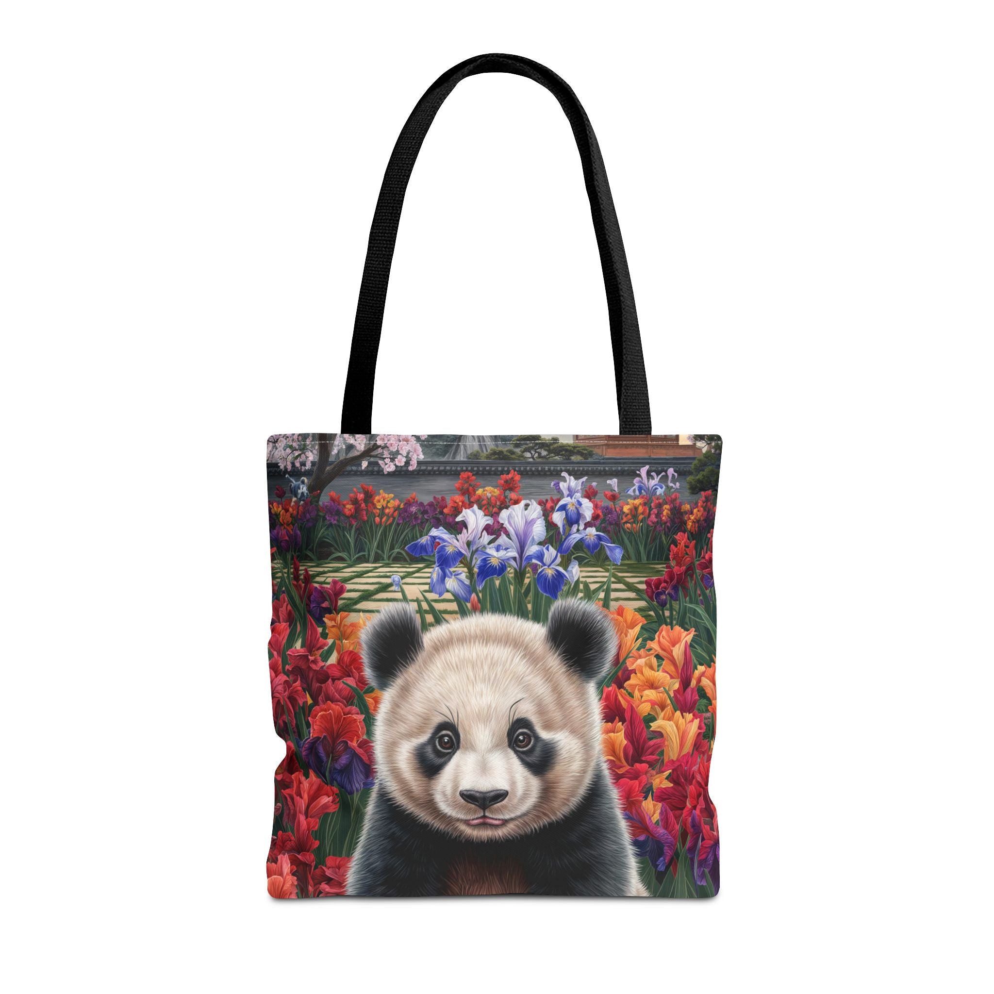 Adorable Panda Tote Bag - Floral Design for Animal Lovers - Angel Body