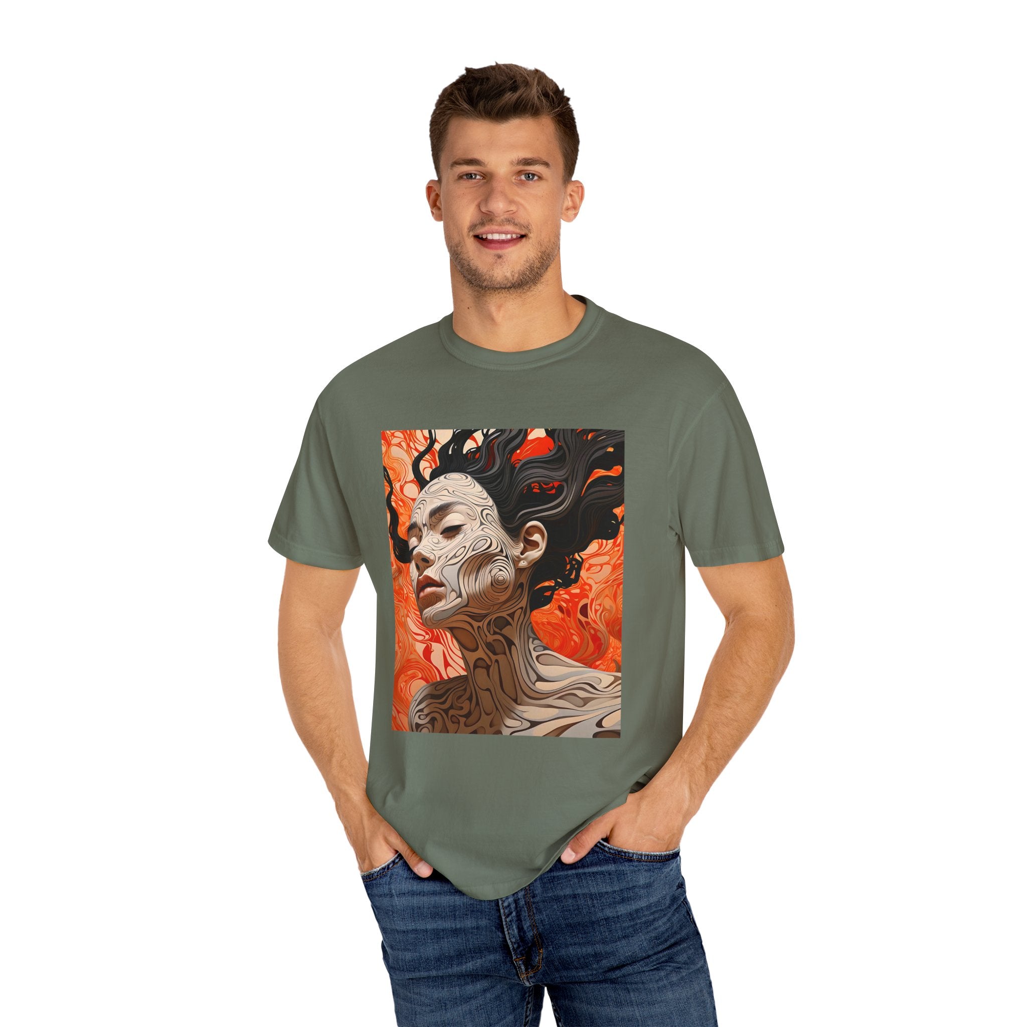 Artistic Unisex T-Shirt - Abstract Woman Design, Perfect for Creative Souls