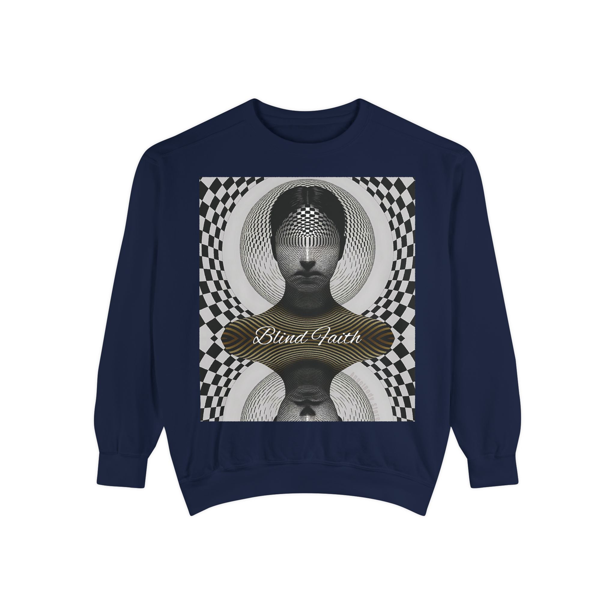 Mystical Mind Sweatshirt - Blind Faith Psychedelic Design for Art Lovers - Angel Body