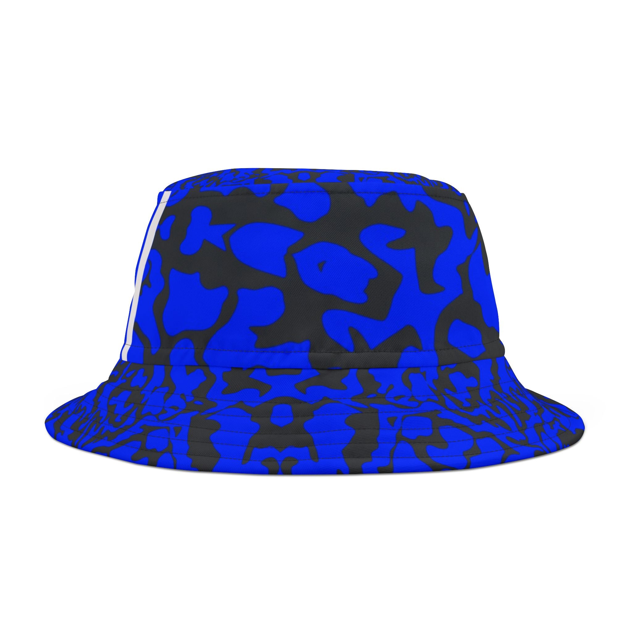 Blue Camo Bucket Hat - Trendy Summer Accessory, Festival Hat, Casual Style, Vacation Must-Have, Outdoor Adventure