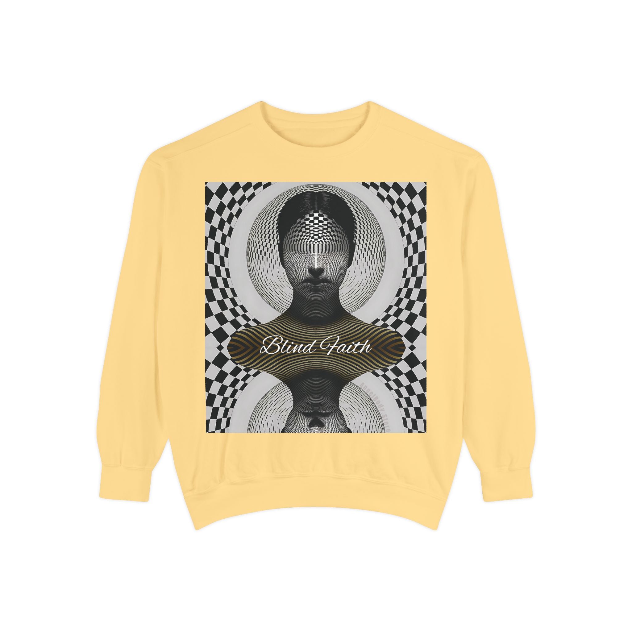 Mystical Mind Sweatshirt - Blind Faith Psychedelic Design for Art Lovers - Angel Body