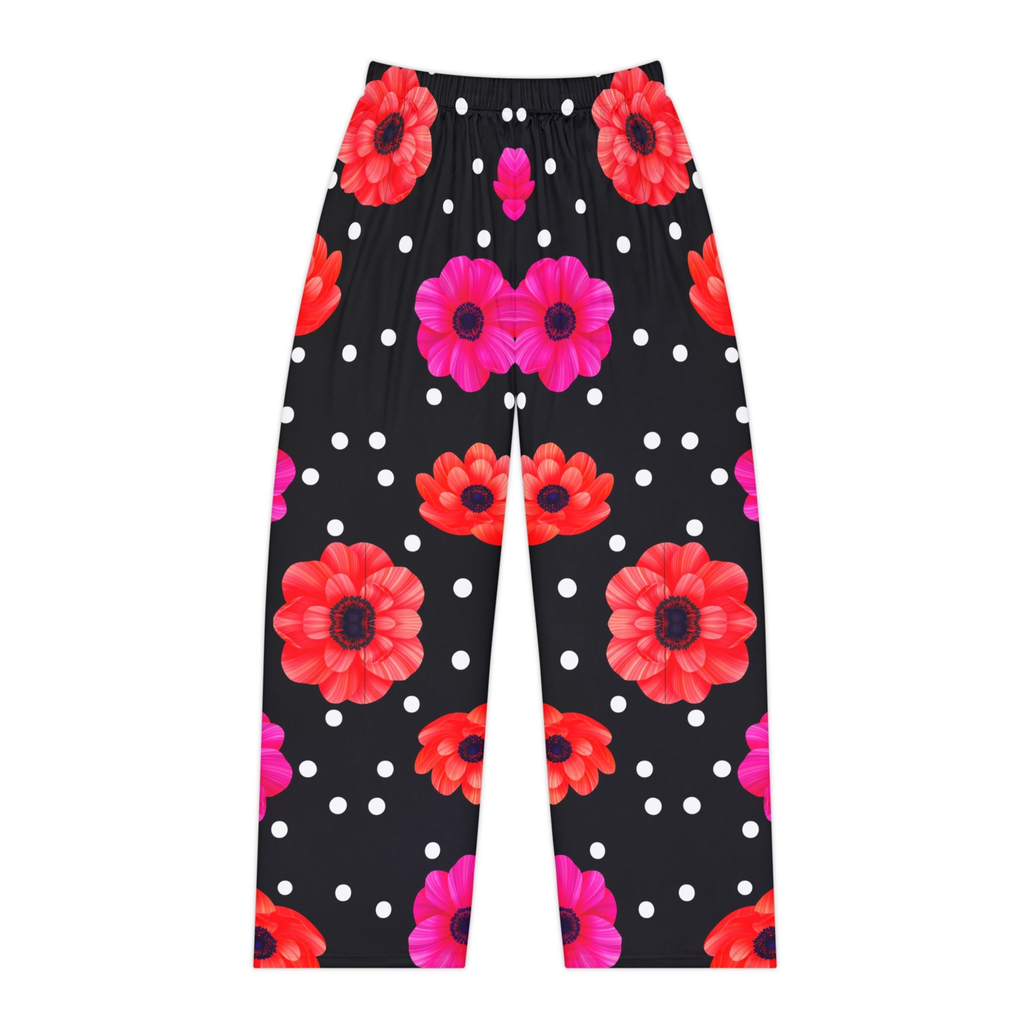 Floral Print Women's Pajama Pants called snow flower - Cozy & Chic Loungewear - Angel Body