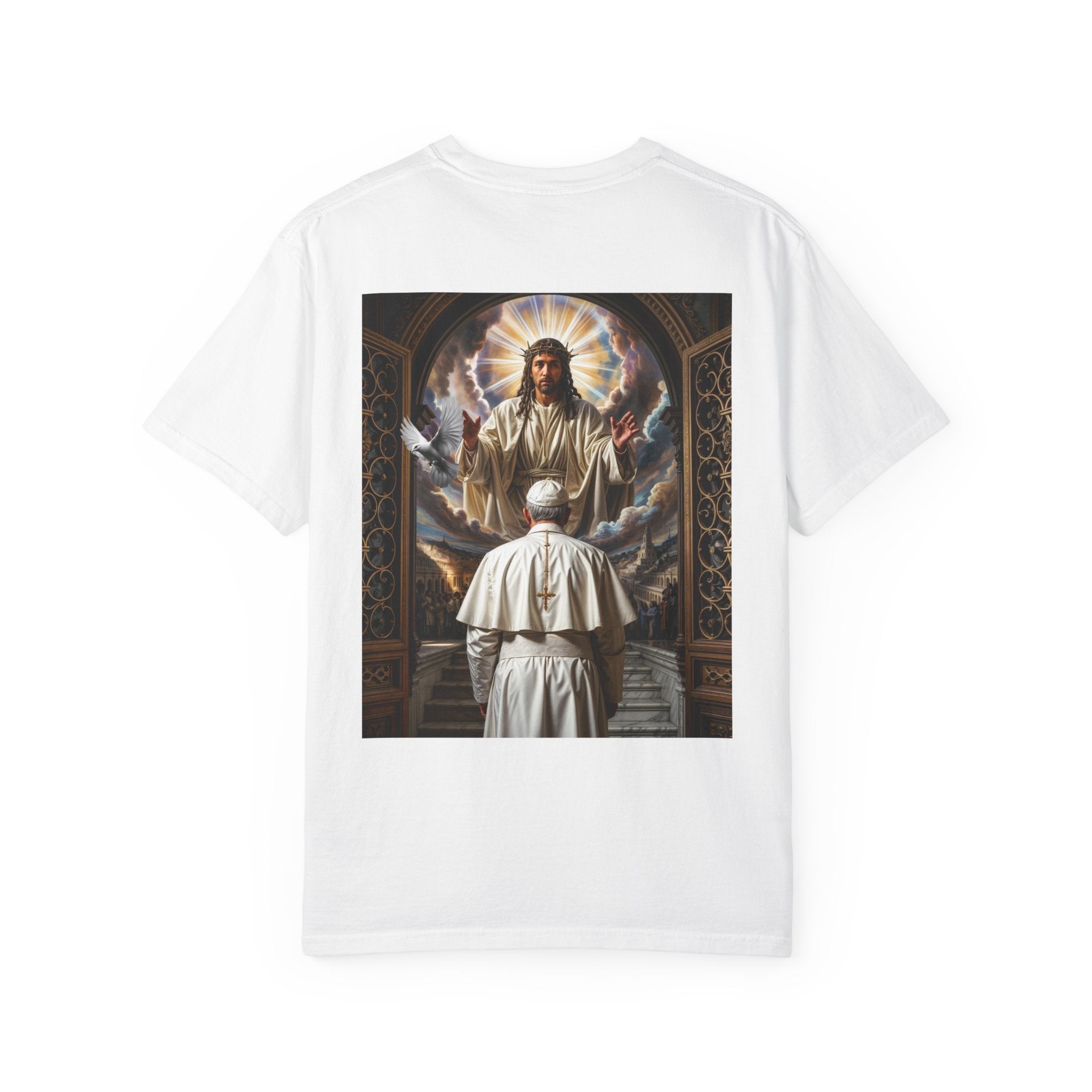 Religious Inspiration T-shirt - Jesus and Pope - Angel Body