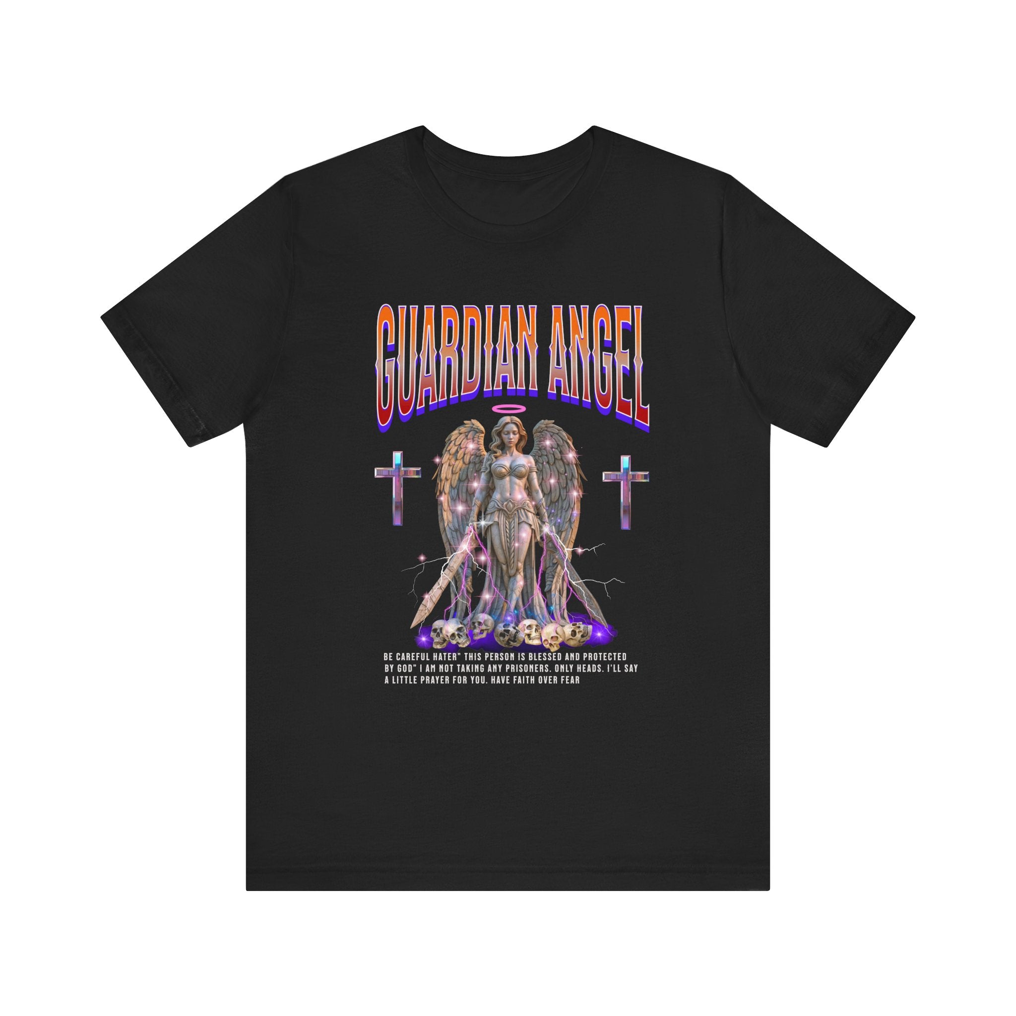 Unisex Jersey Short Sleeve Tee: Guardian Angel Spiritual Warrior and Protector of Blessed Soul's - Angel Body