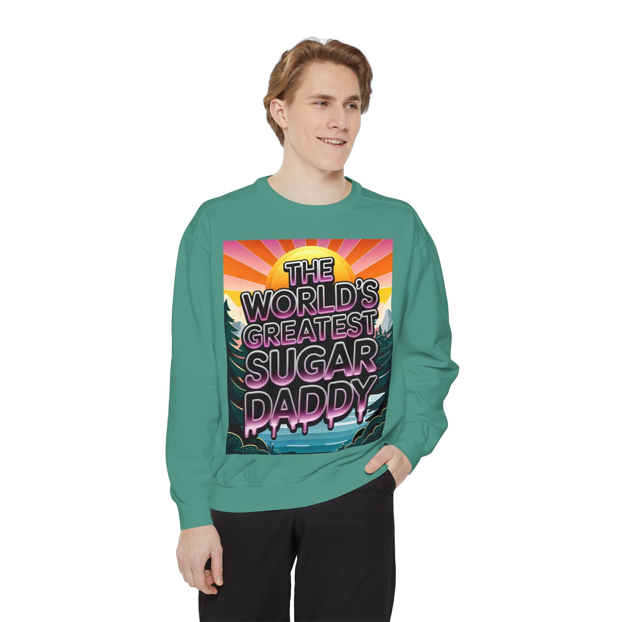 World's Greatest Sugar Daddy Sweatshirt | Cozy, Fun Gift for Dads and Partners - Angel Body
