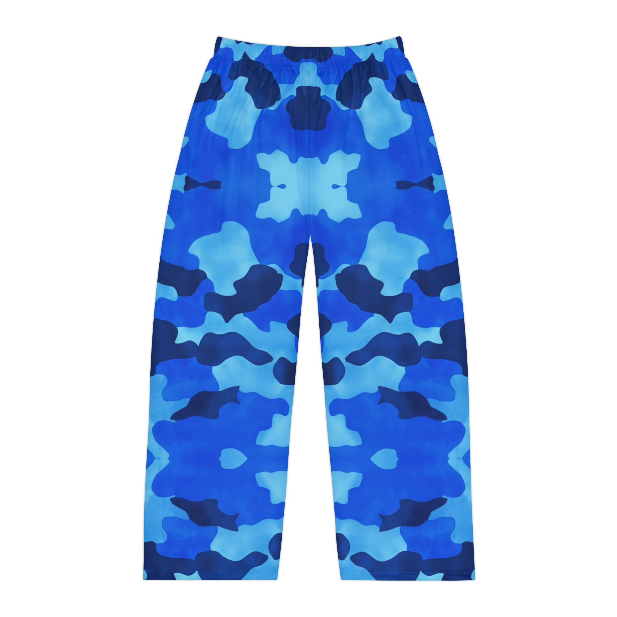 Blue Camo Men's Pajama Pants - Comfortable Sleepwear for Relaxation - Angel Body