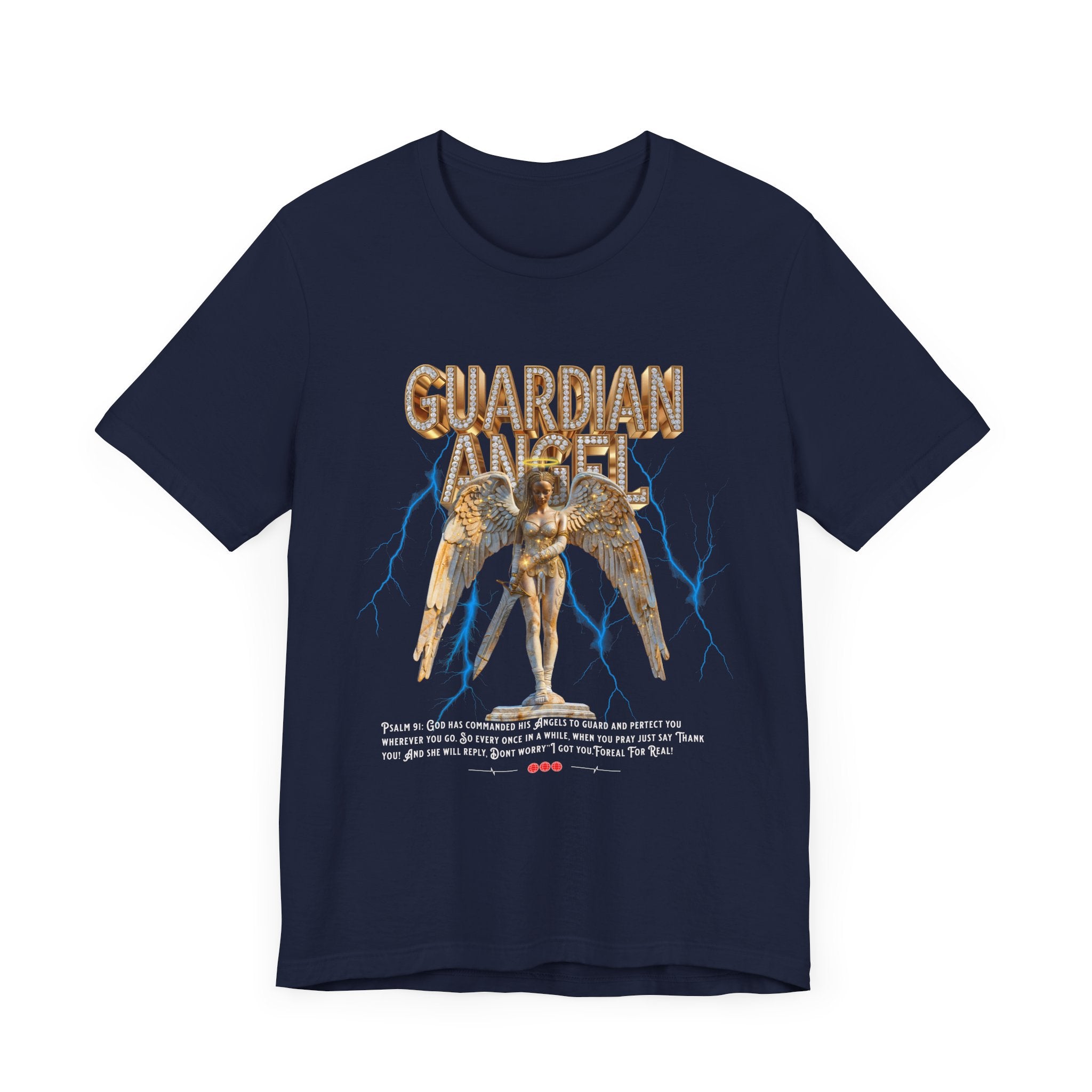 Unisex Jersey Short Sleeve: Guardian Angel Spiritual Warrior - Angel Body
