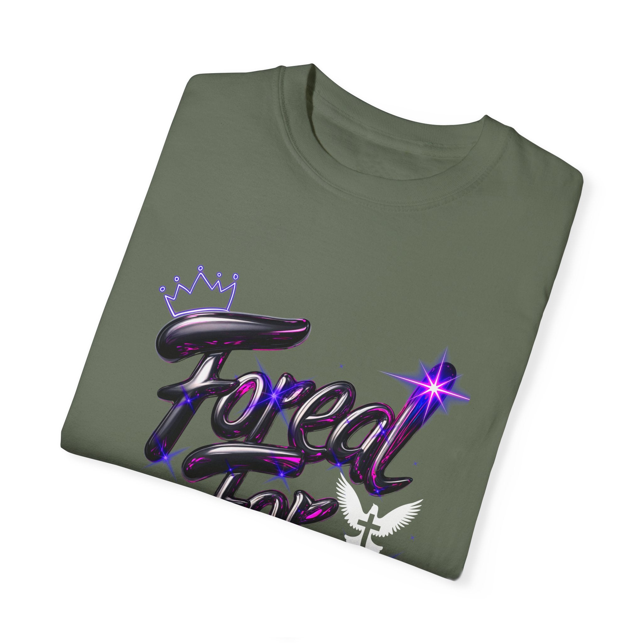 Unisex Garment-Dyed T-shirt - "For Real!" Stylish Statement Tee