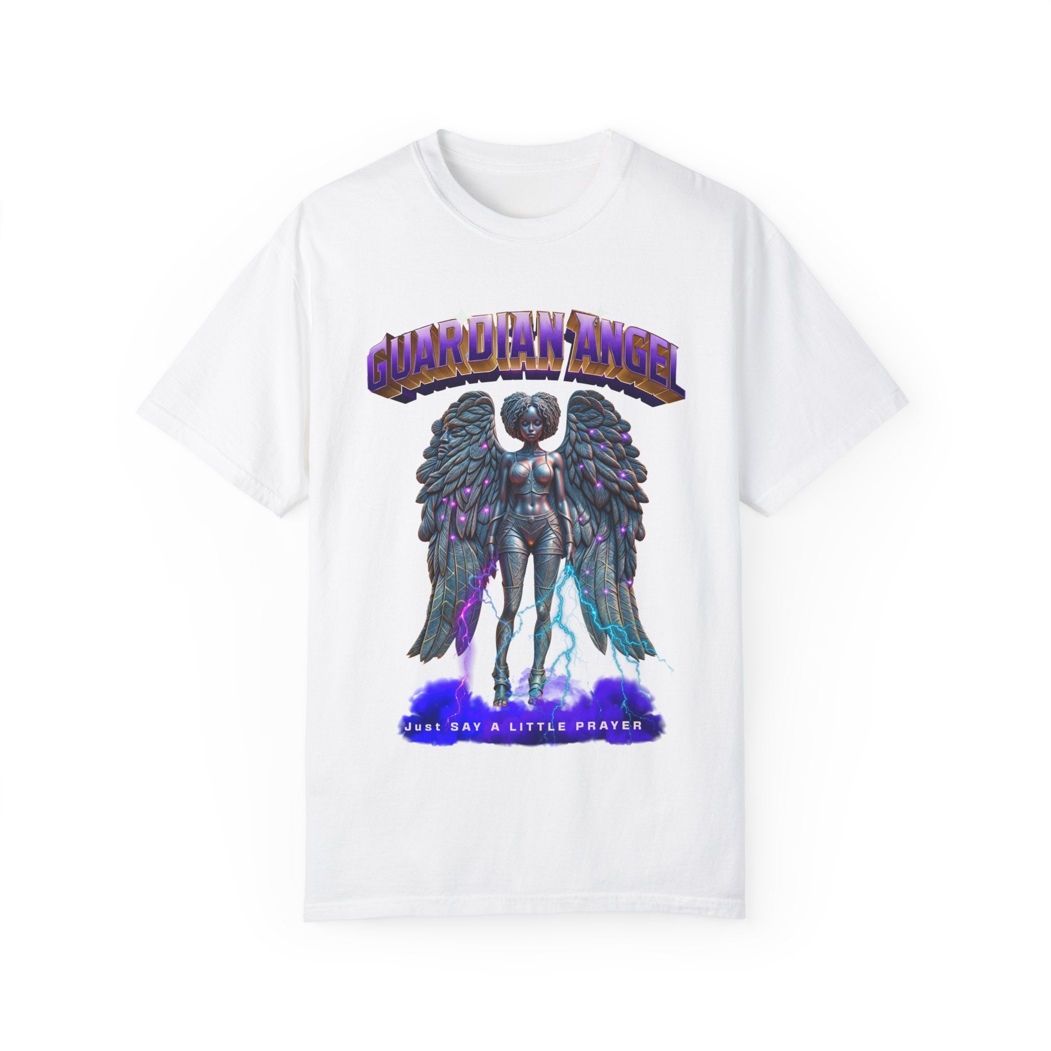 Unisex Garment-Dyed T-shirt With the title Guardian Angel - Angel Body