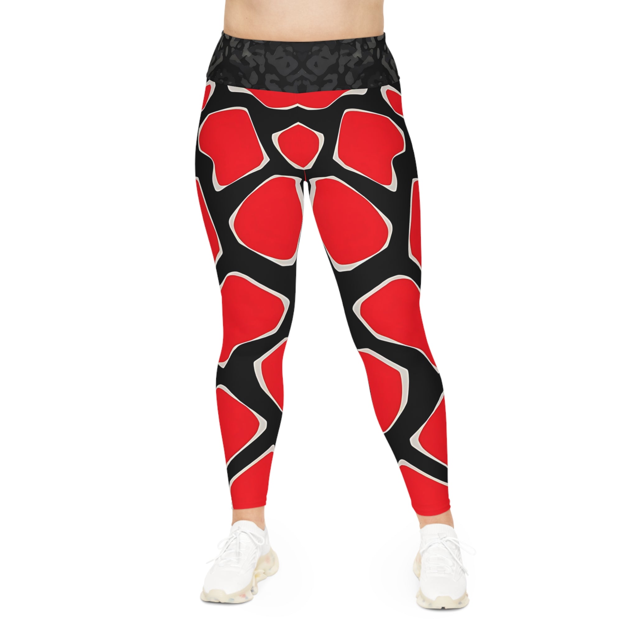 Woman Bold Pattern Plus Size Leggings for Comfort & Style - Angel Body