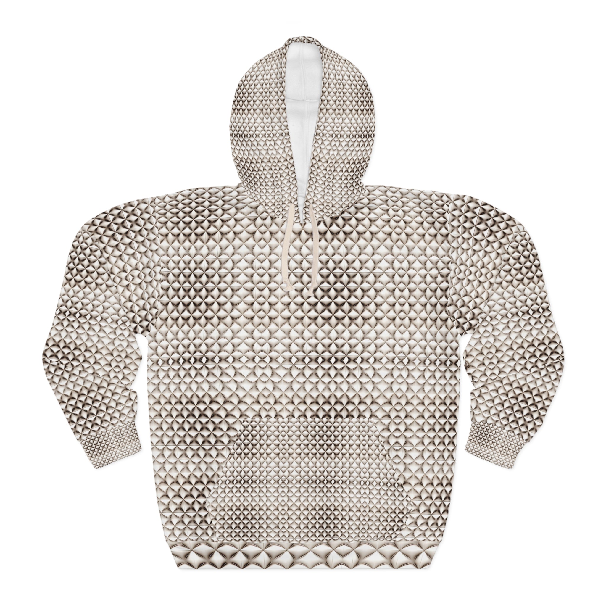 Geometric Unisex Pullover Hoodie - Unique Pattern for Fashion Lovers - Angel Body