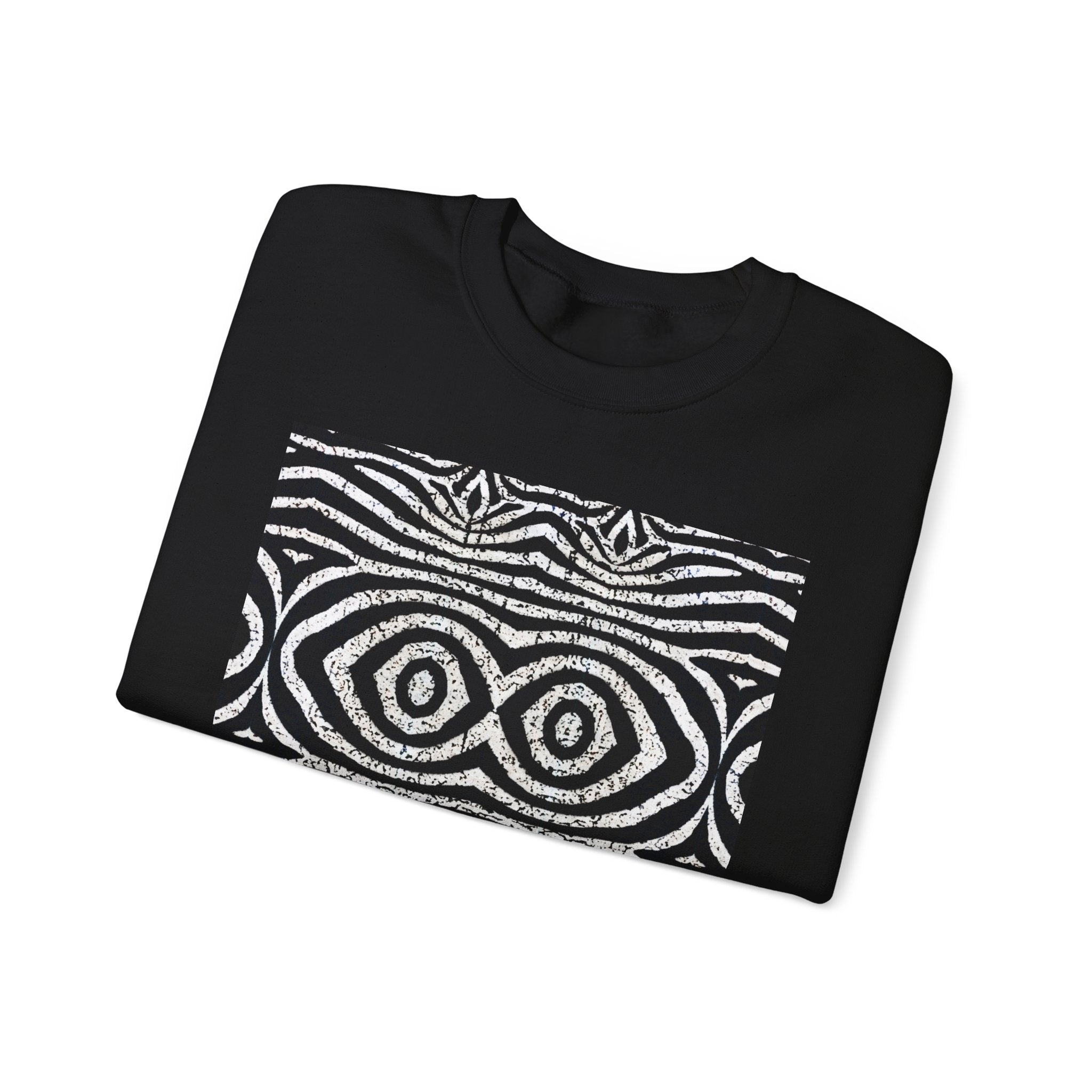 Abstract Tribal Pattern Unisex Heavy Blend Crewneck Sweatshirt - Angel Body