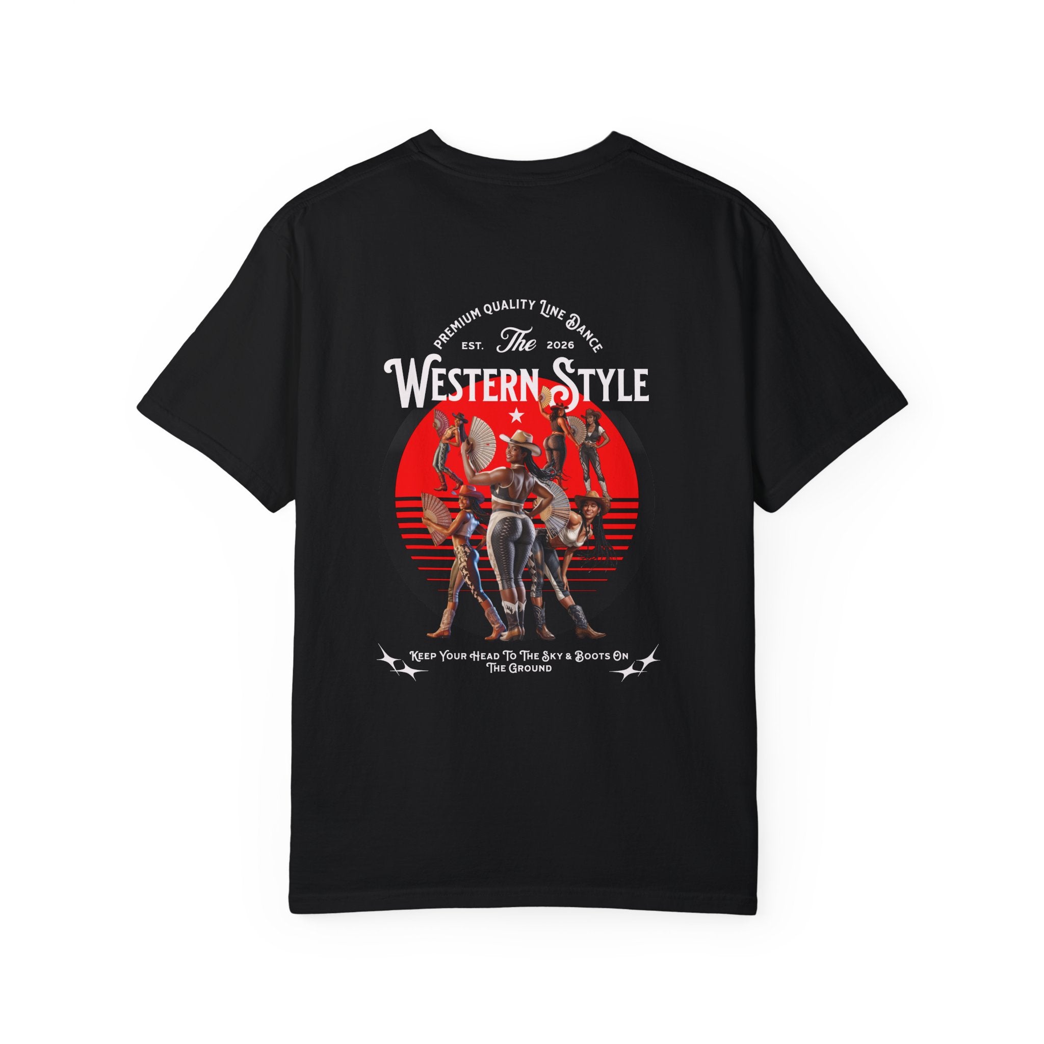 Retro Graphic Unisex Line Dance T-Shirt - 'Where Them Fans At?' - Angel Body