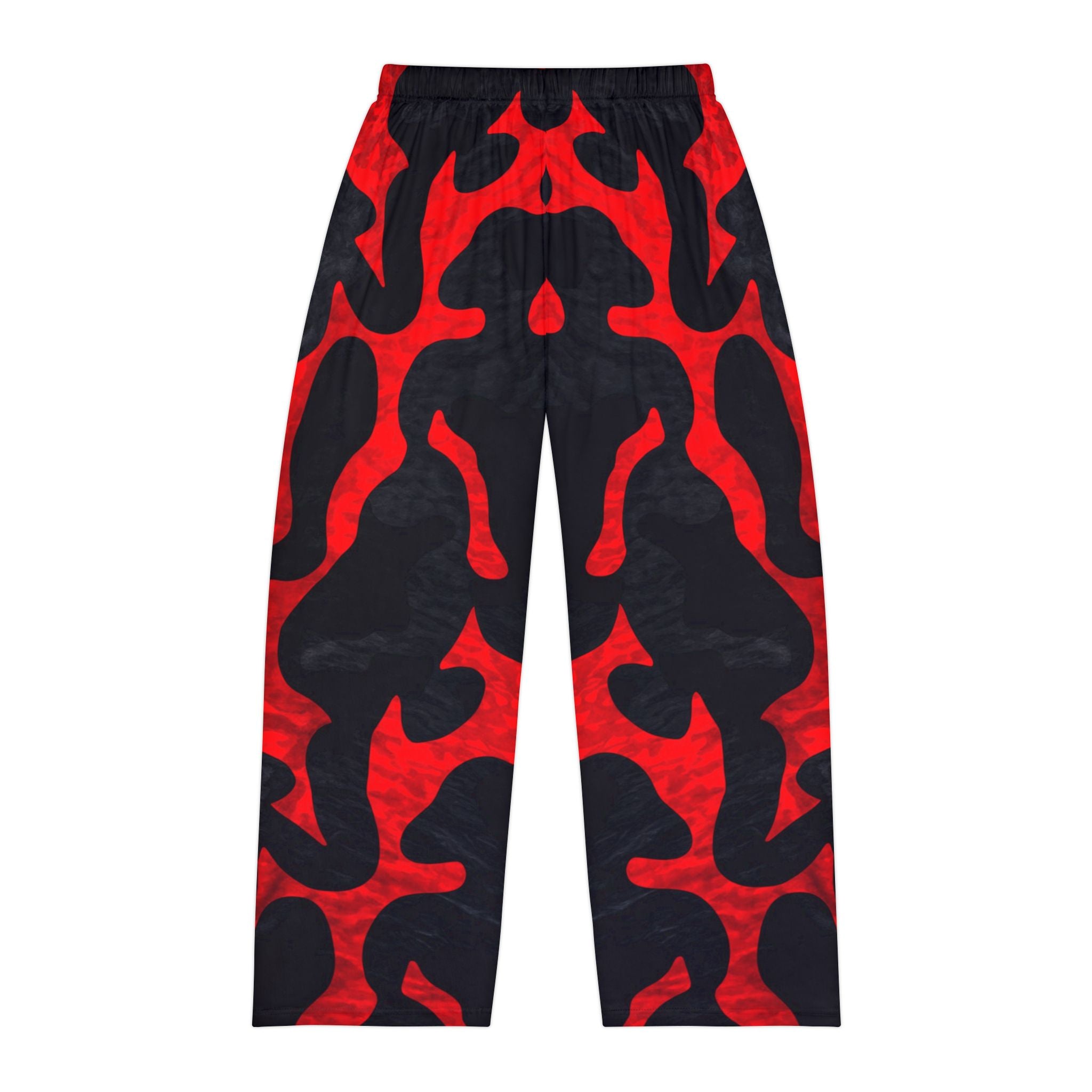 Bold Red & Black Pattern Men's Pajama Pants for Comfort and Style - Angel Body