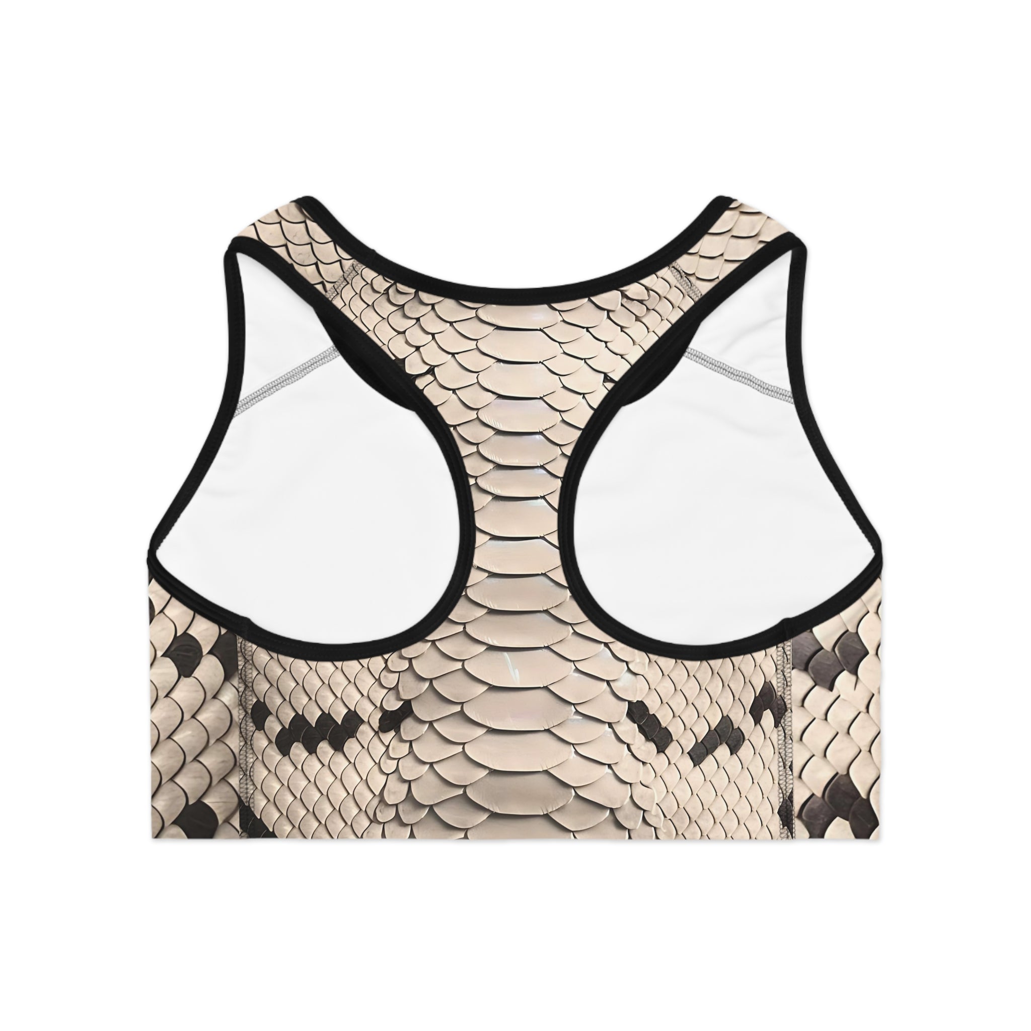 Stylish Snake Print Sports Bra for Athleisure and Activewear