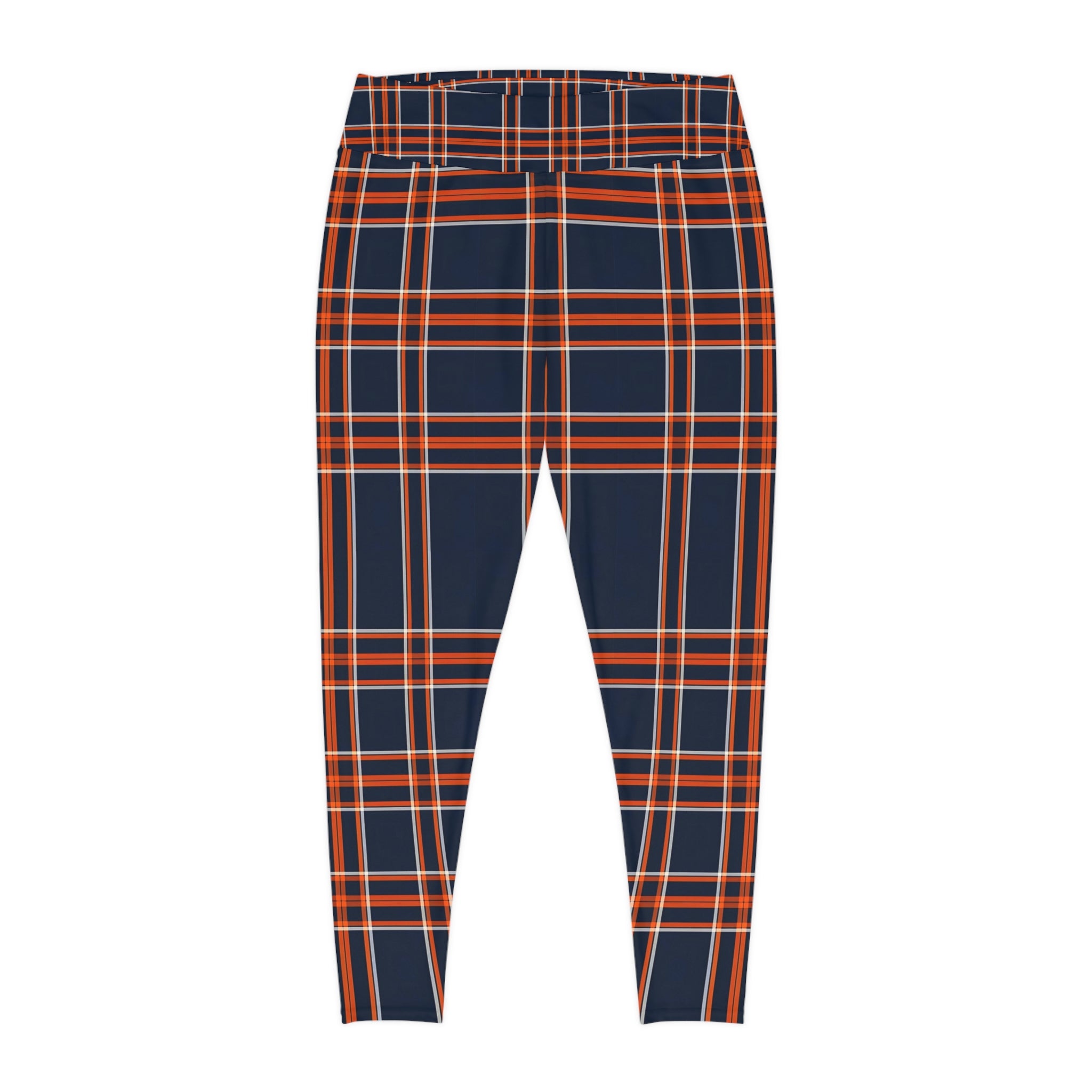New Custom design Plus Size Plaid Leggings for Comfort & Style - Angel Body