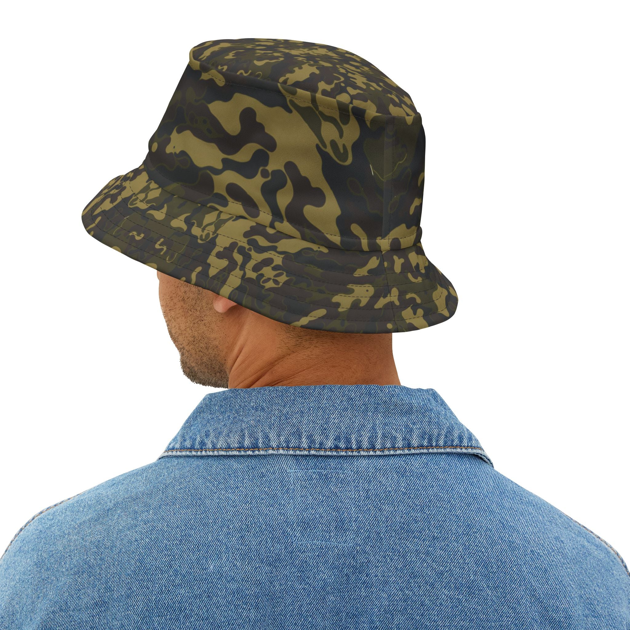 Stylish Camouflage Bucket Hat for Outdoors, Trendy Summer Accessory, Unisex Hat, Perfect for Festivals and Beach Days - Angel Body