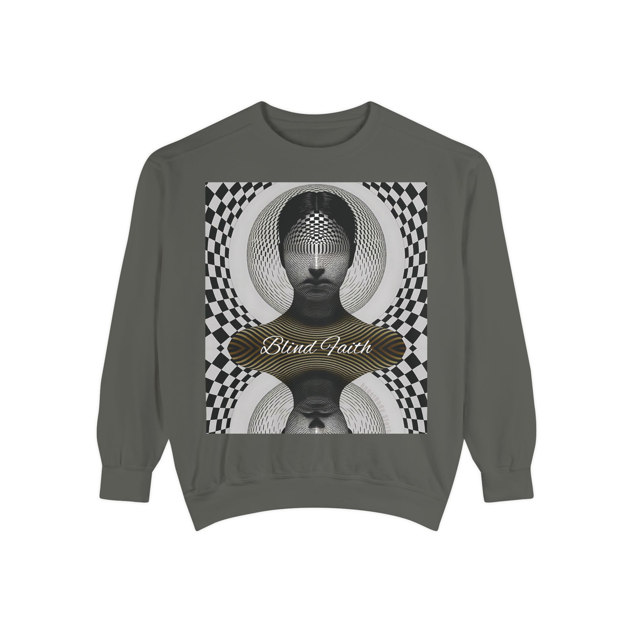 Mystical Mind Sweatshirt - Blind Faith Psychedelic Design for Art Lovers - Angel Body