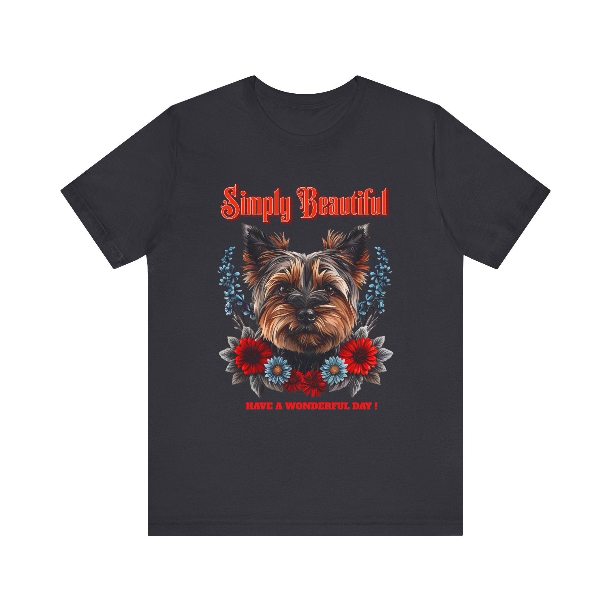 Unisex Jersey Short Sleeve Tee Simply Beautiful Yorkshire Puppy - Angel Body