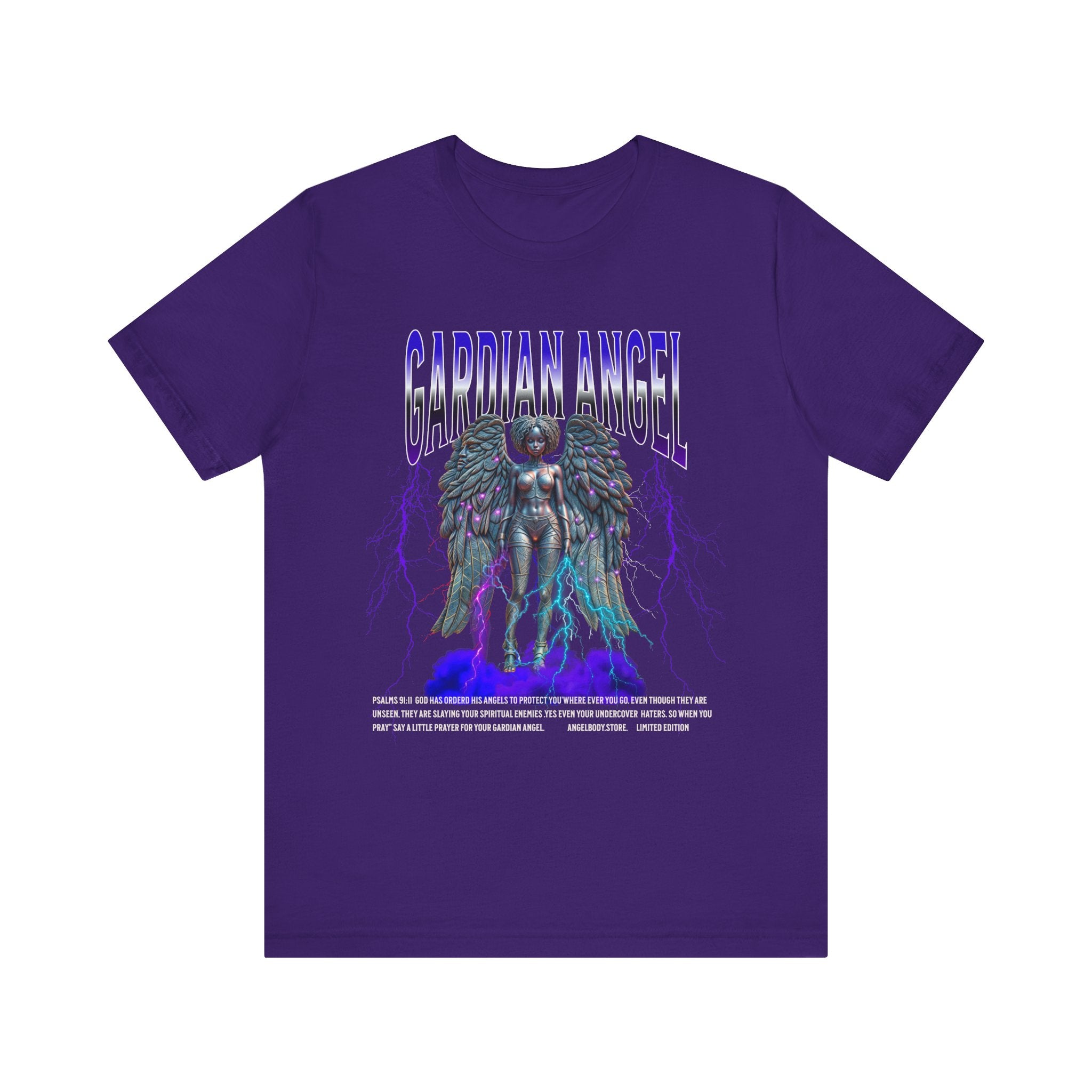 Fun Guardian Angel Graphic Tee - Unisex Short Sleeve T-Shirt for Spirituality Lovers - Angel Body