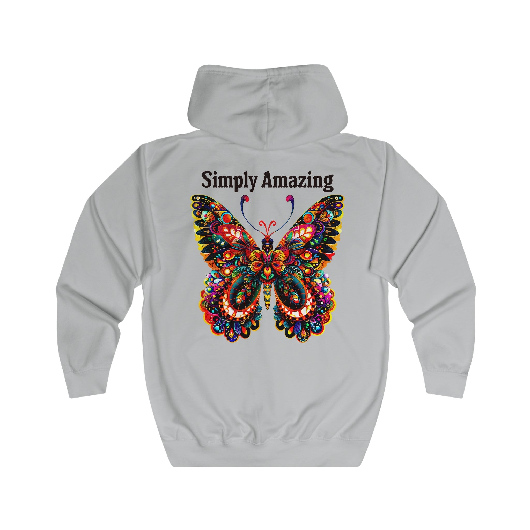 Unisex Full Zip Hoodie - Angel Body