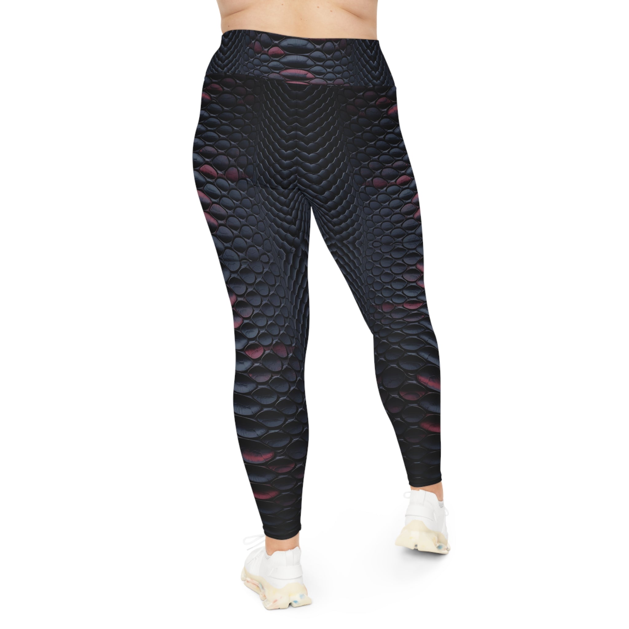 Black Python Leggings