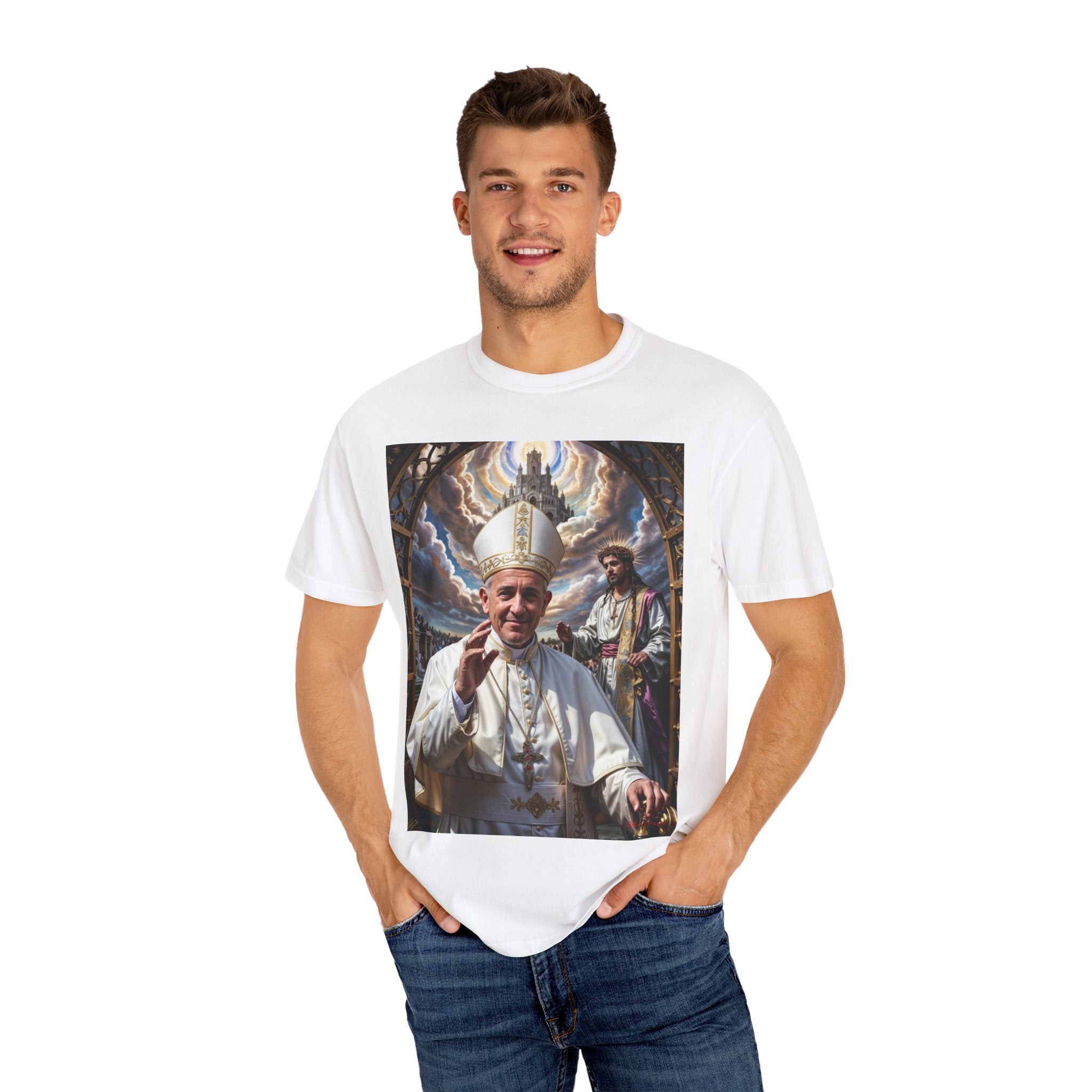 Religious Inspirational Pope Unisex T-Shirt - Angel Body
