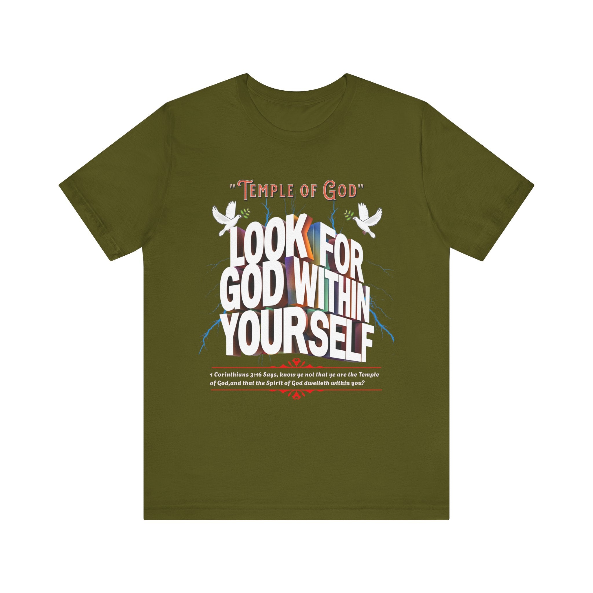 Unisex Jersey Short Sleeve Tee: Temple of God - Angel Body