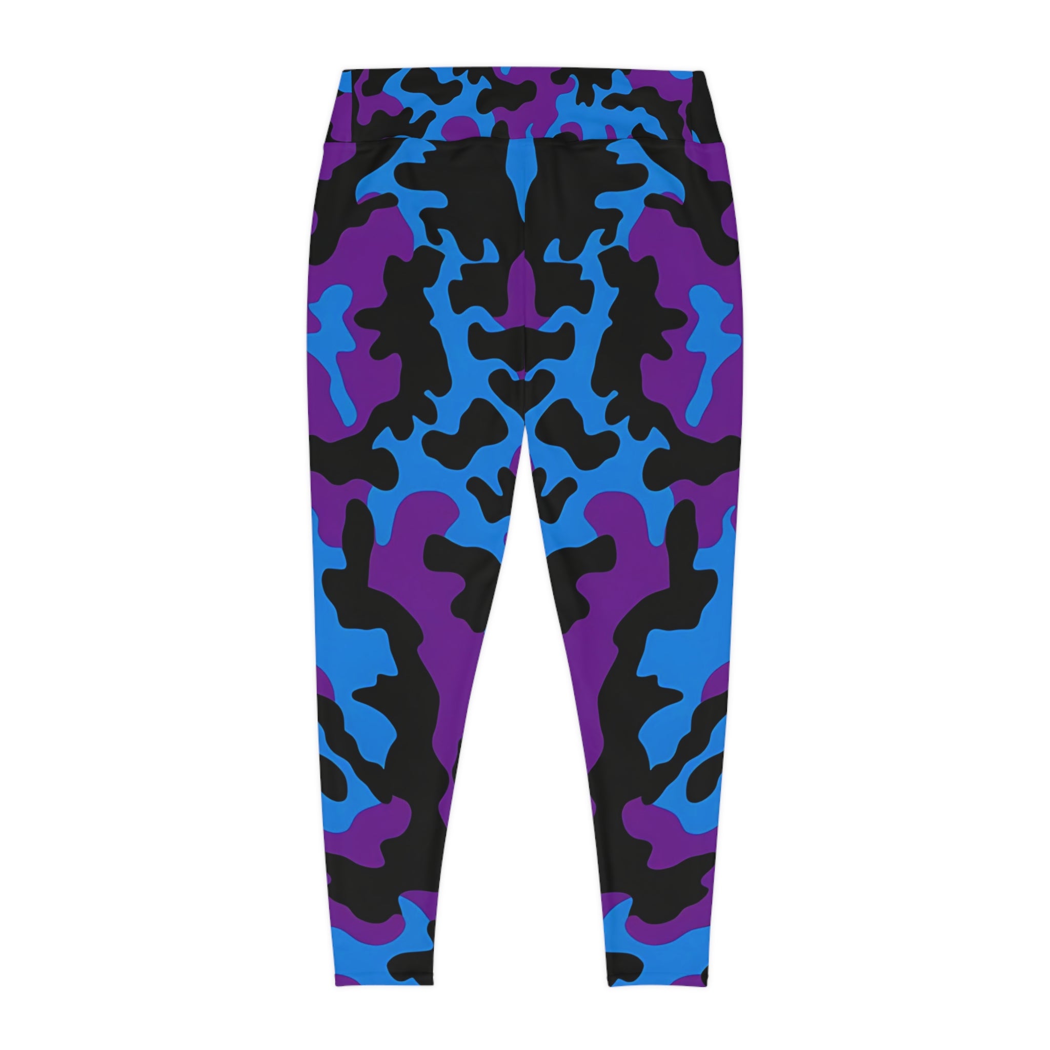 Bold Camo Plus Size Leggings for Active Comfort - Angel Body