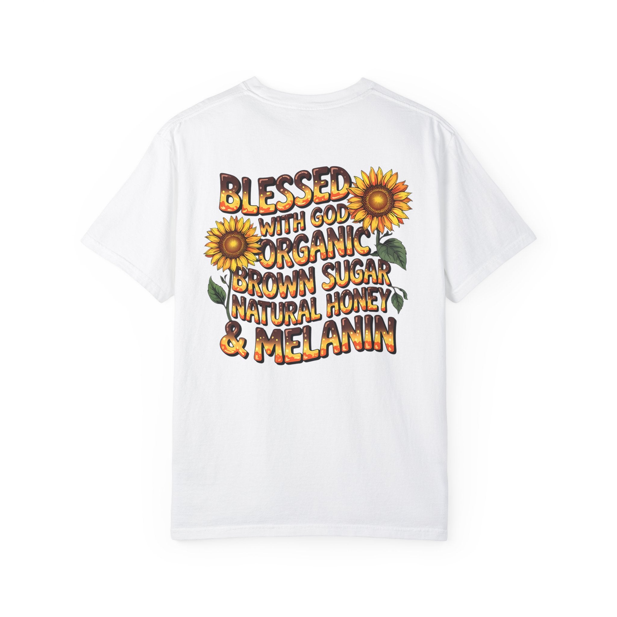 Blessed with God Sunflower T-Shirt - Organic & Melanin Vibe