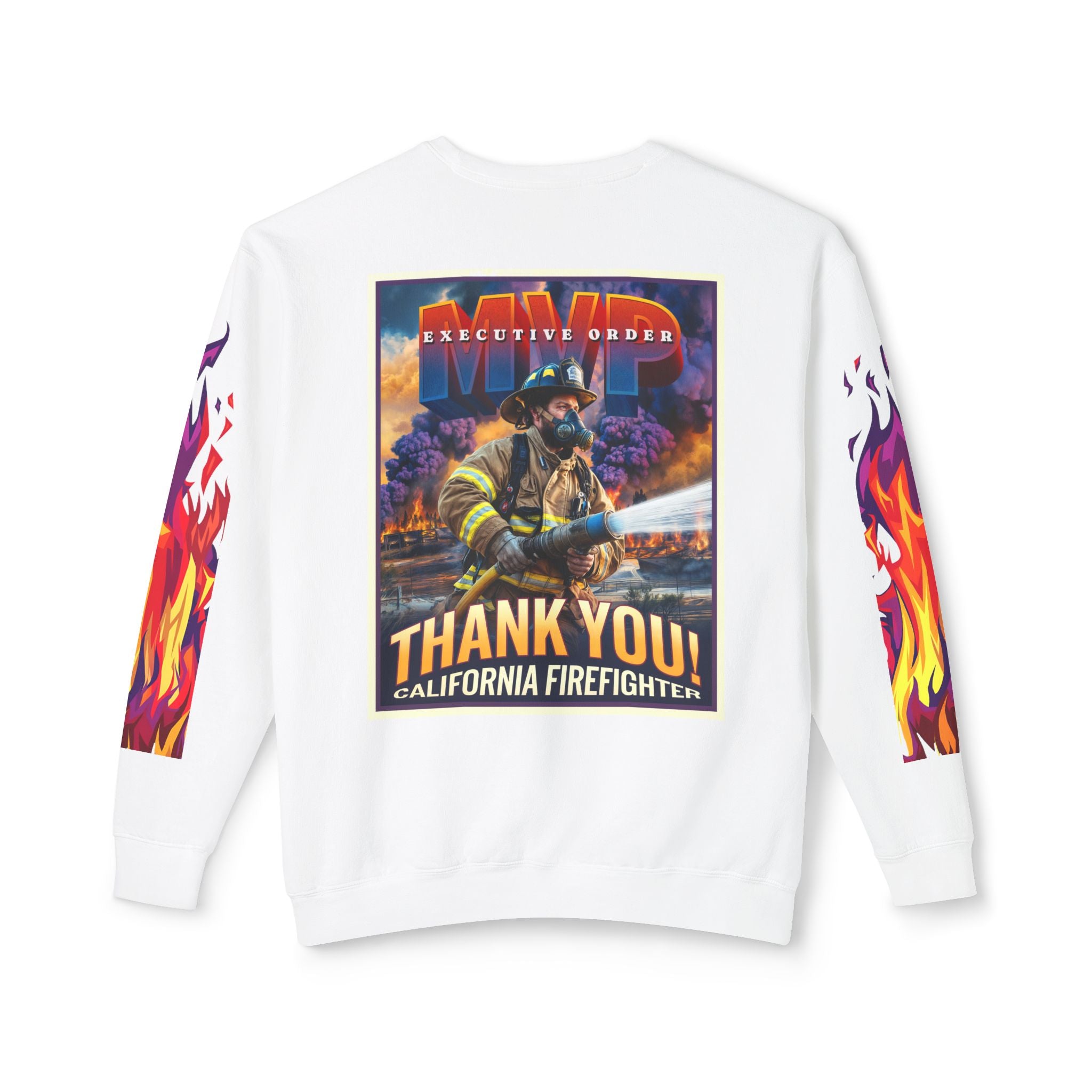 California Firefighter Crewneck Sweatshirt - Angel Body