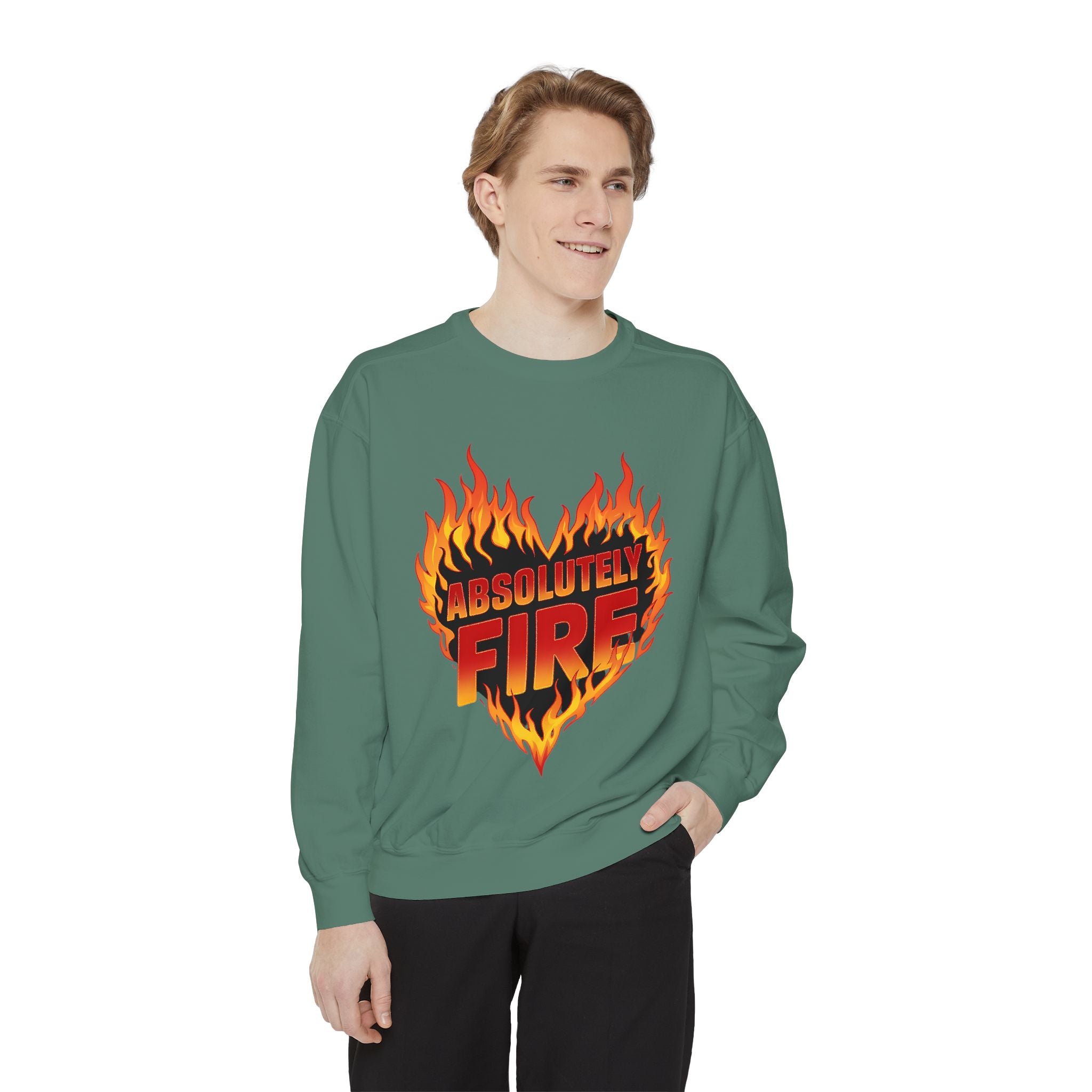 Absolutely Fire Unisex Sweatshirt - Bold Graphic Warmth for Everyday Style