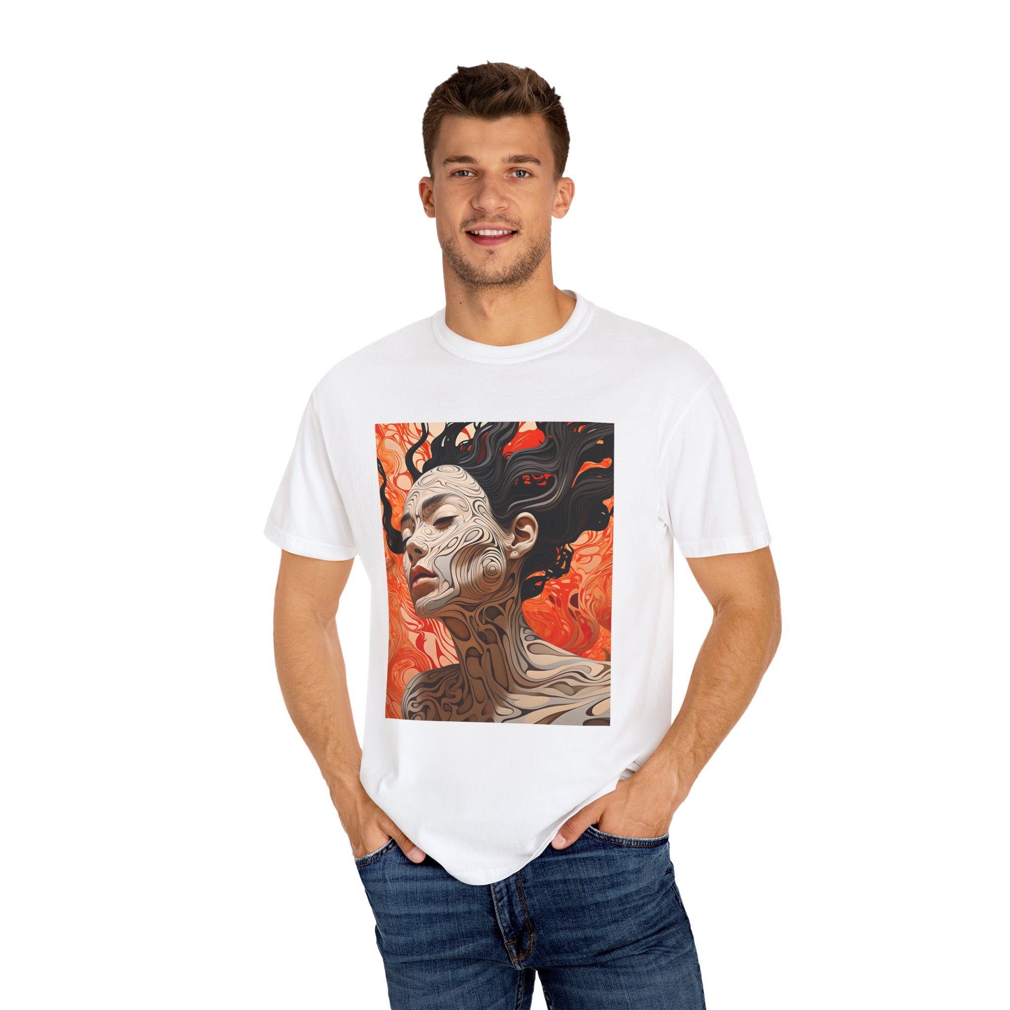 Artistic Unisex T-Shirt - Abstract Woman Design, Perfect for Creative Souls