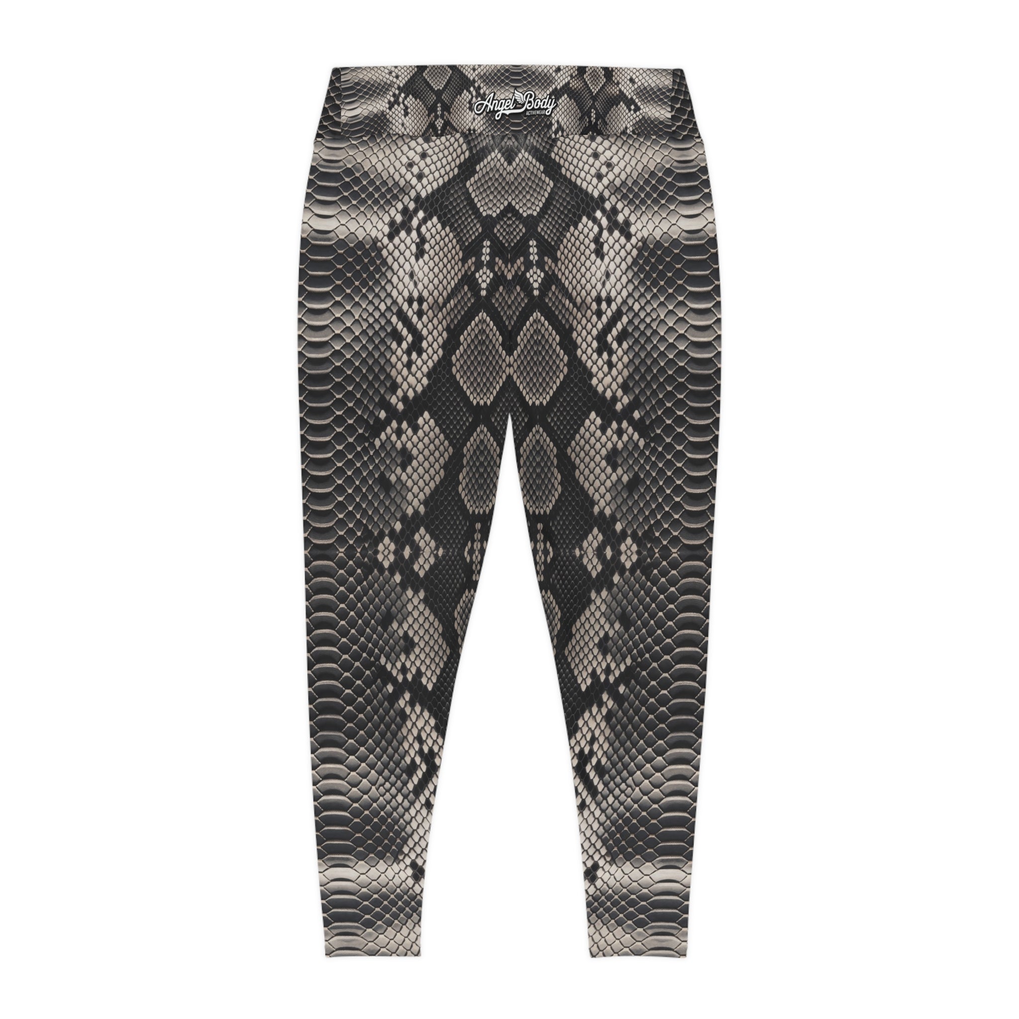 Stylish Plus Size Snake Print Leggings for Comfort and Confidence - Angel Body