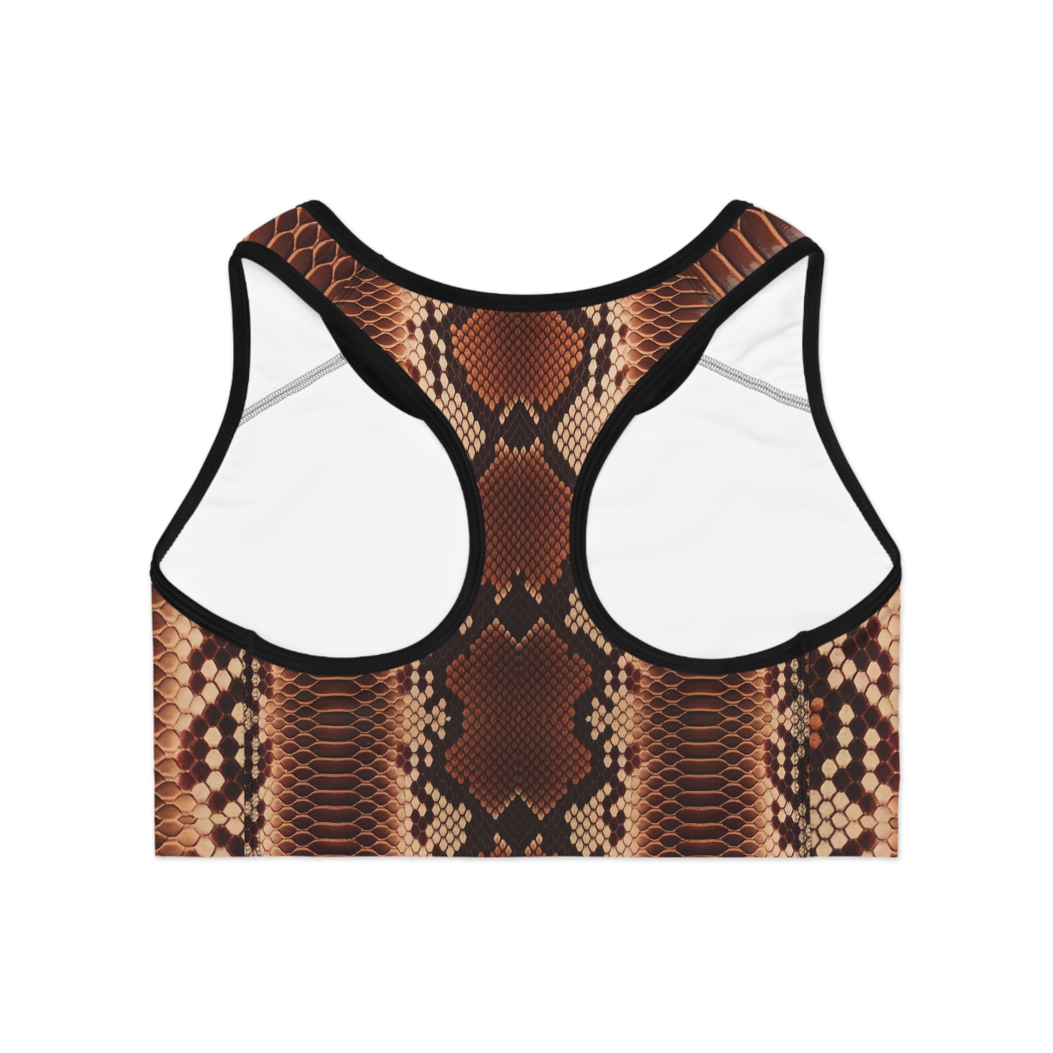 Wild Python Print Sports Bra for Fitness Enthusiasts