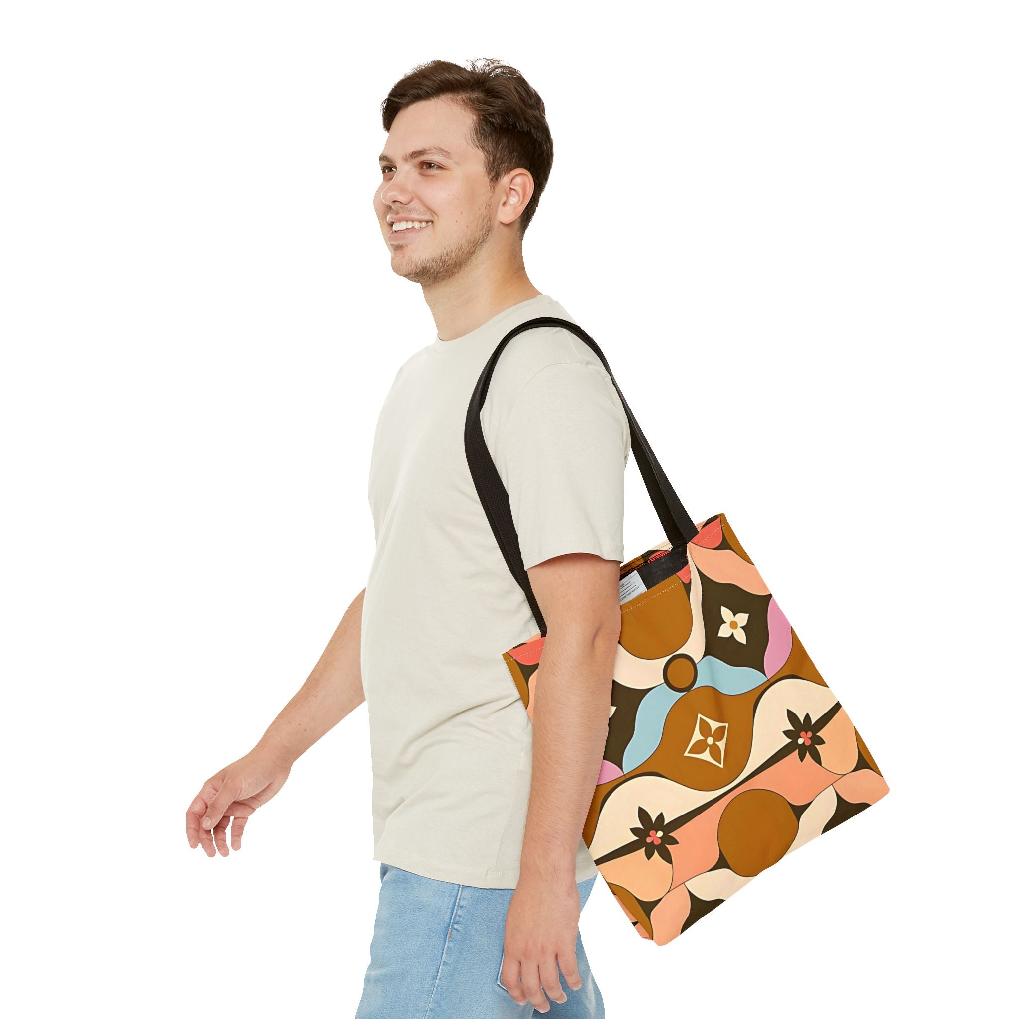 Boho Chic Tote Bag - Colorful Floral Design for Everyday Use - Angel Body