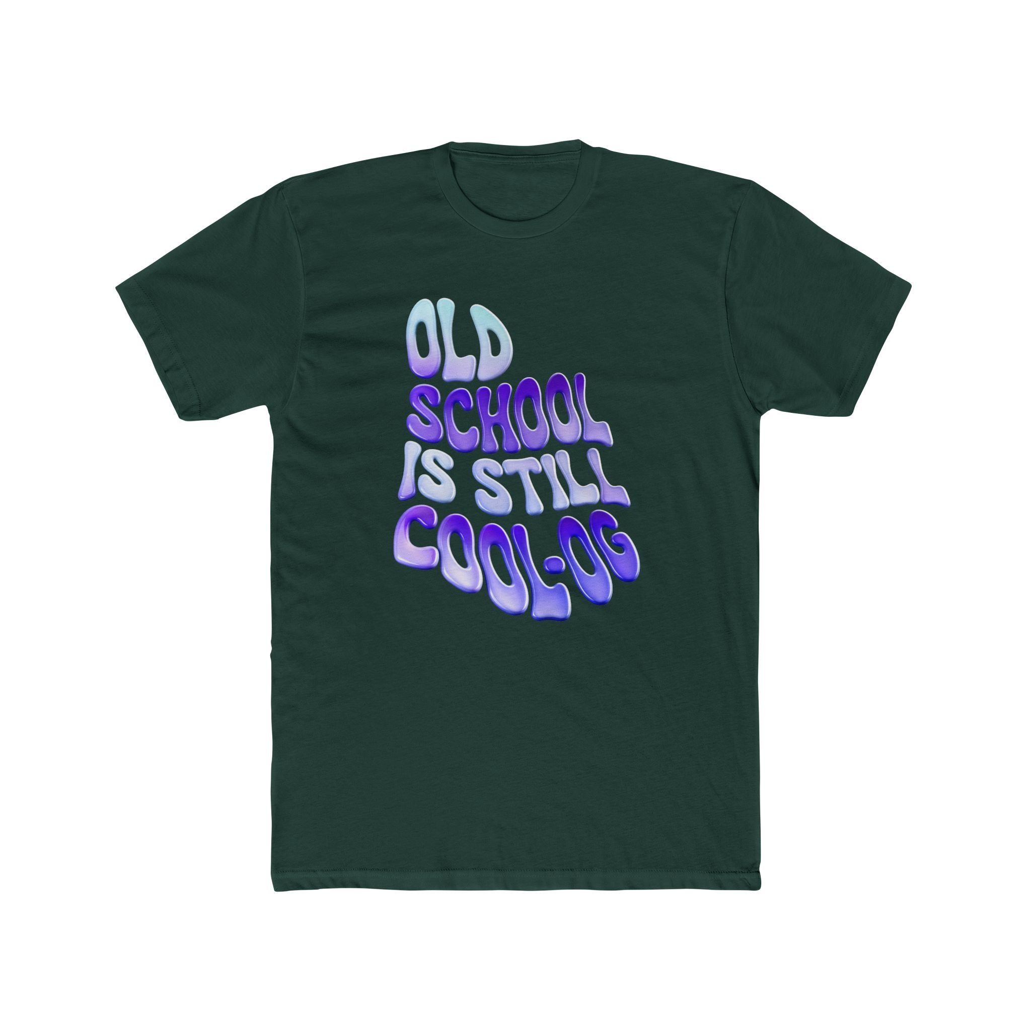 Retro 'Old School is Still Cool-OG' Unisex Cotton Crew Tee - Angel Body