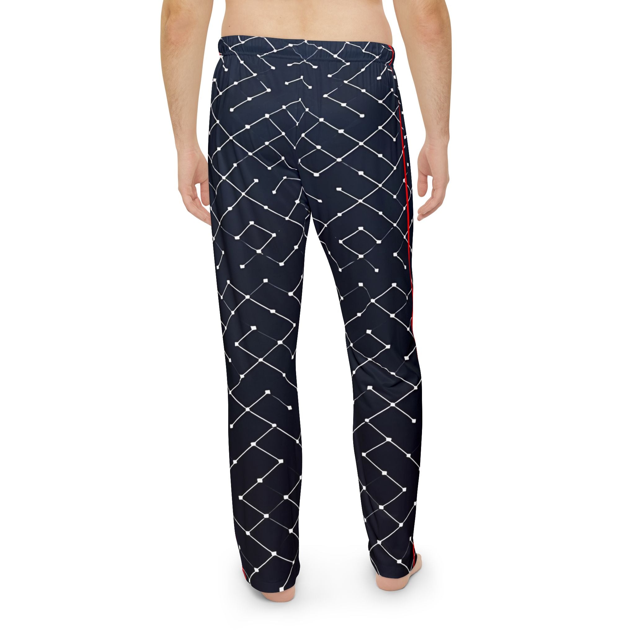 Men's Pajama Pants - Stylish Geometric Print for Cozy Nights - Angel Body