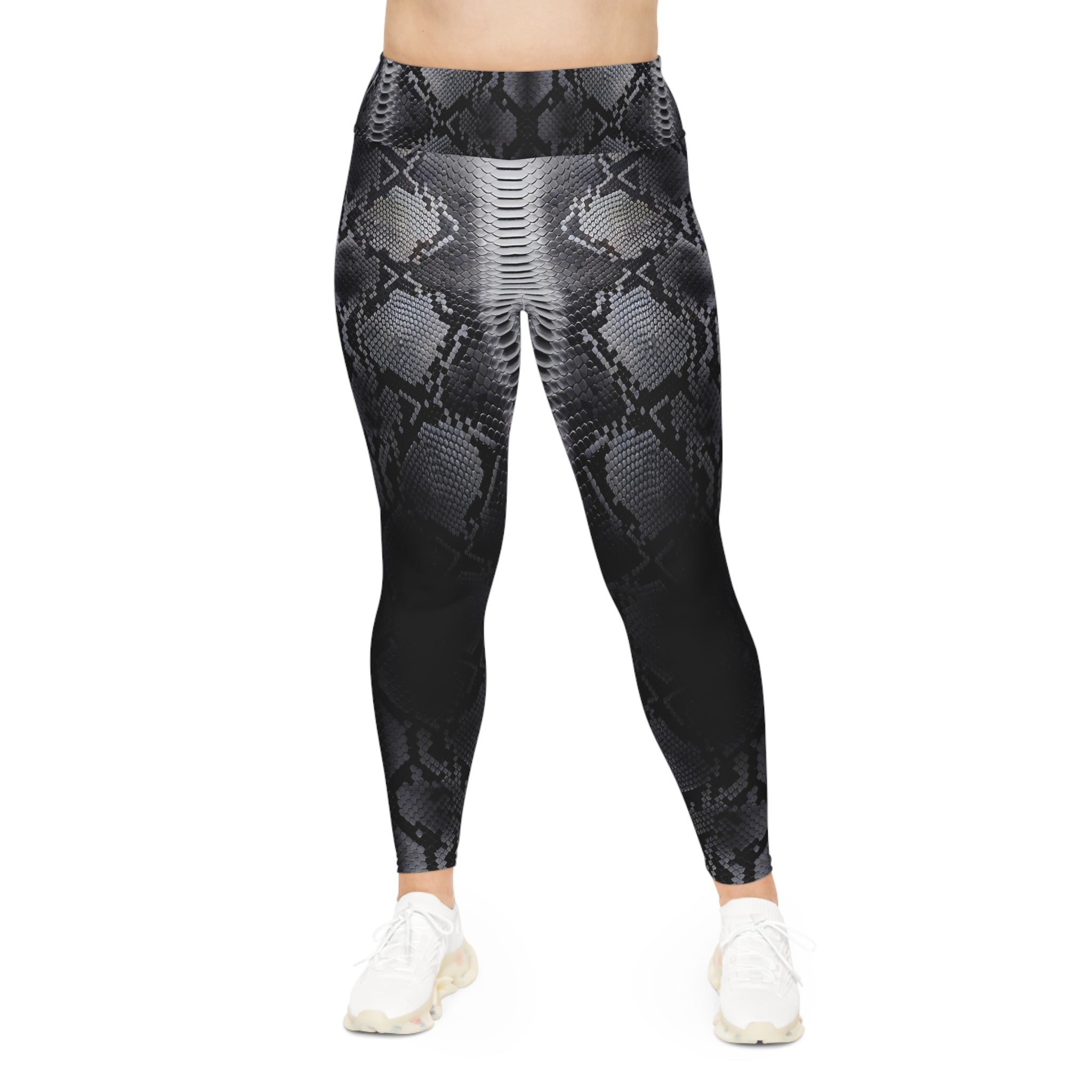 Plus Size Snake Print Leggings | Fashionable Comfort for Every Occasion - Angel Body