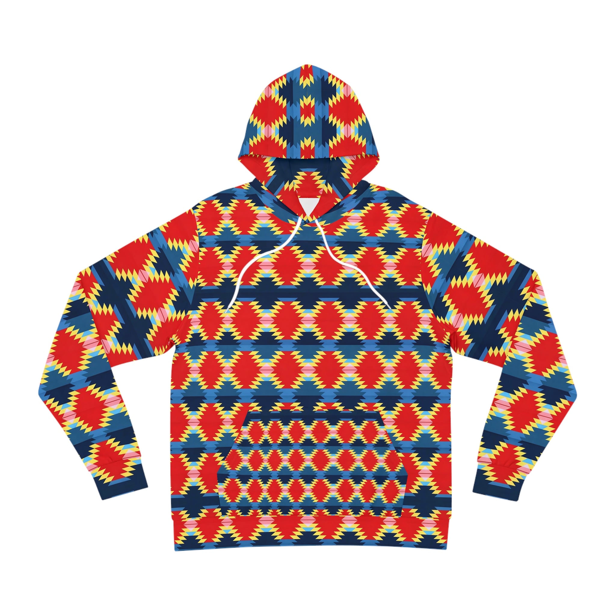 New Vibrant Unisex Tribal Pattern Hoodie - Cozy Fashion Statement - Angel Body