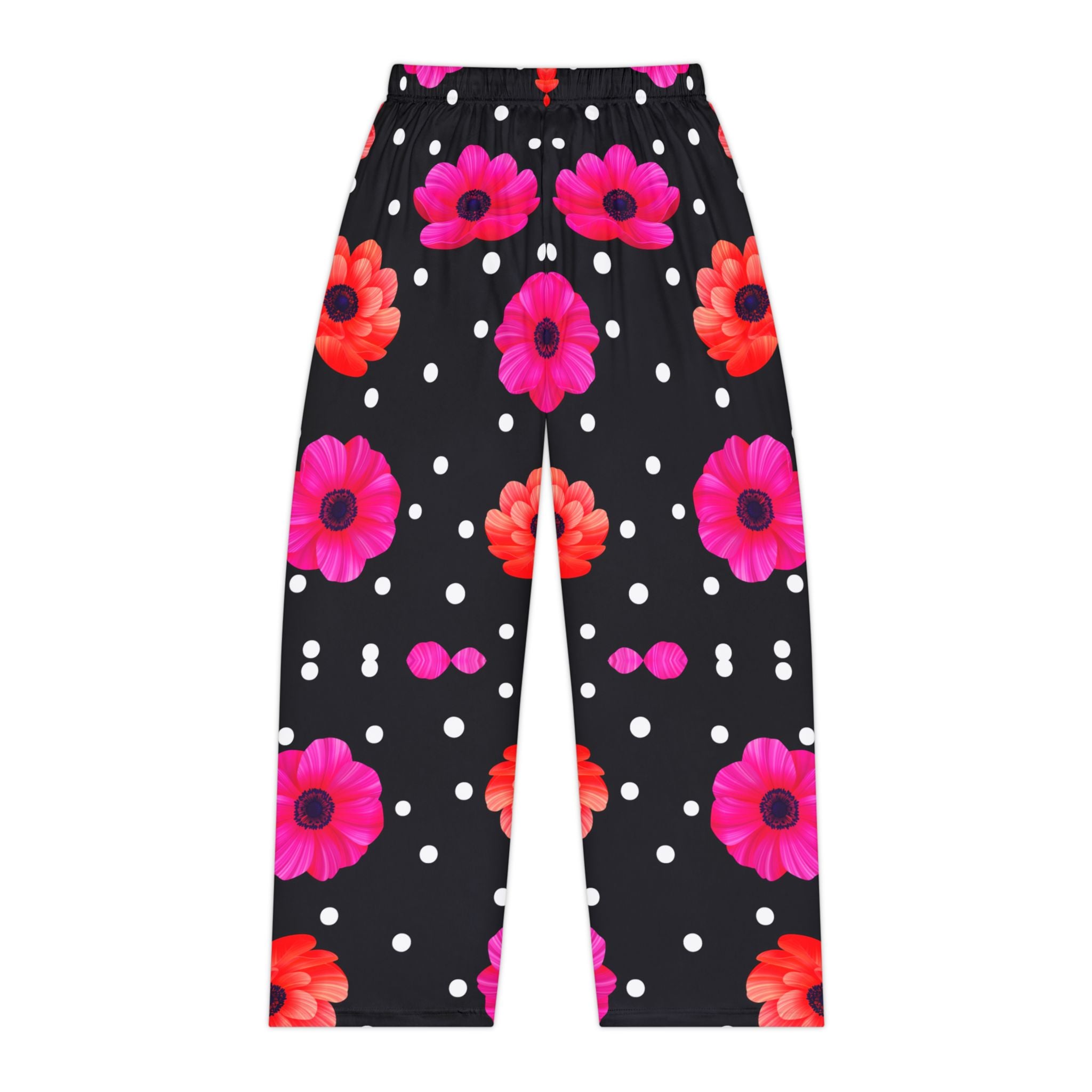 Floral Print Women's Pajama Pants called snow flower - Cozy & Chic Loungewear - Angel Body
