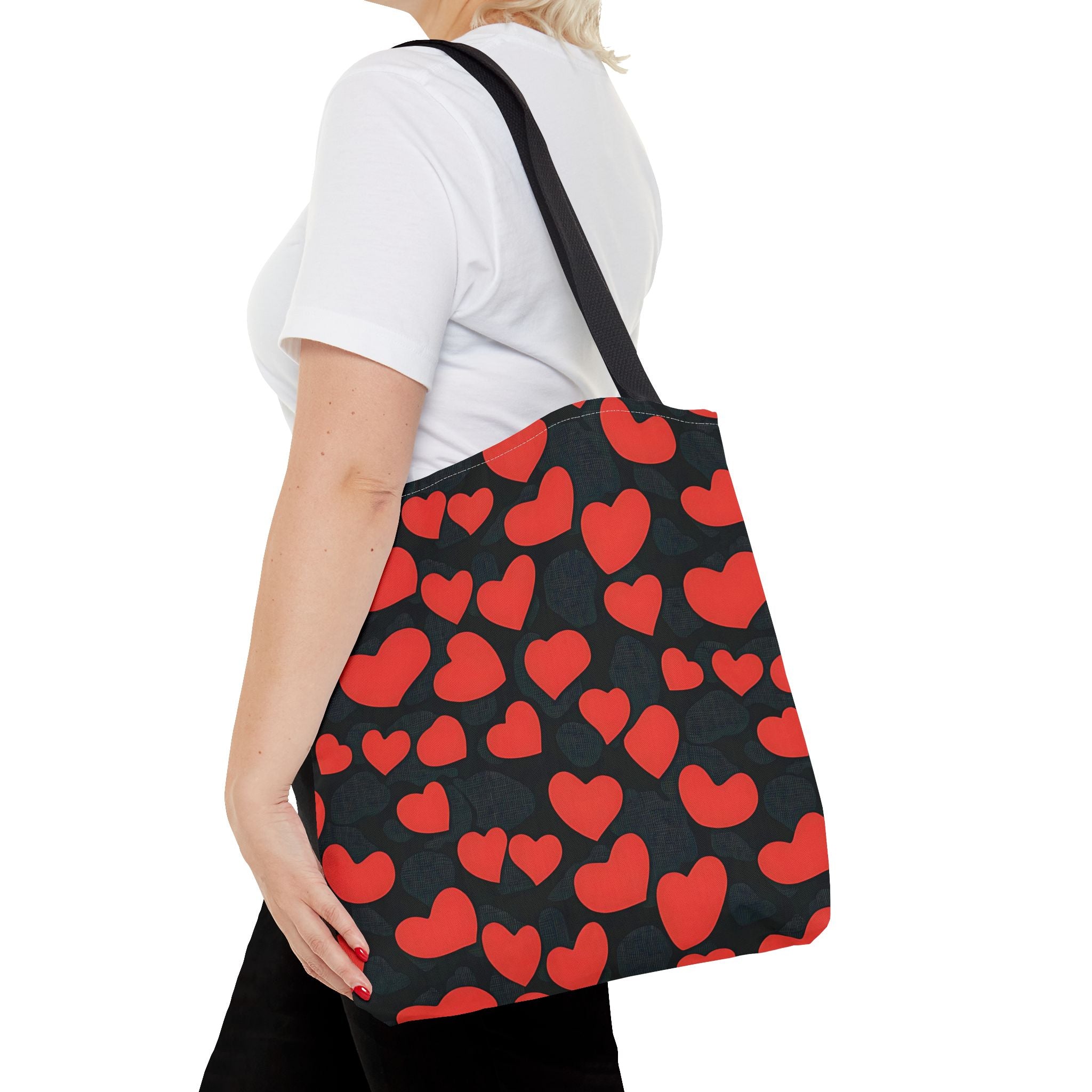 Heart Pattern Tote Bag - Fun Cute and Stylish - Angel Body