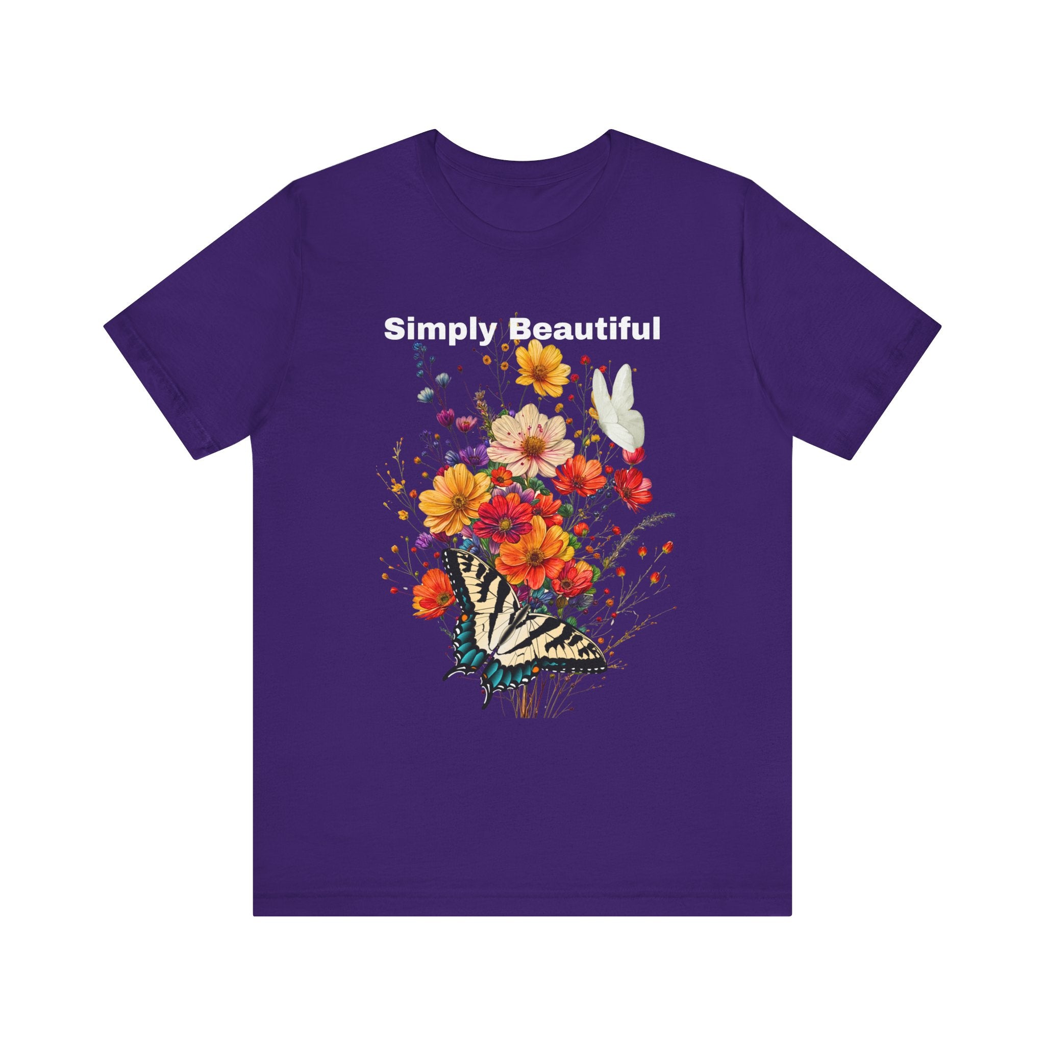 Unisex Jersey Short Sleeve Tee That Says Simply Beautiful - Angel Body