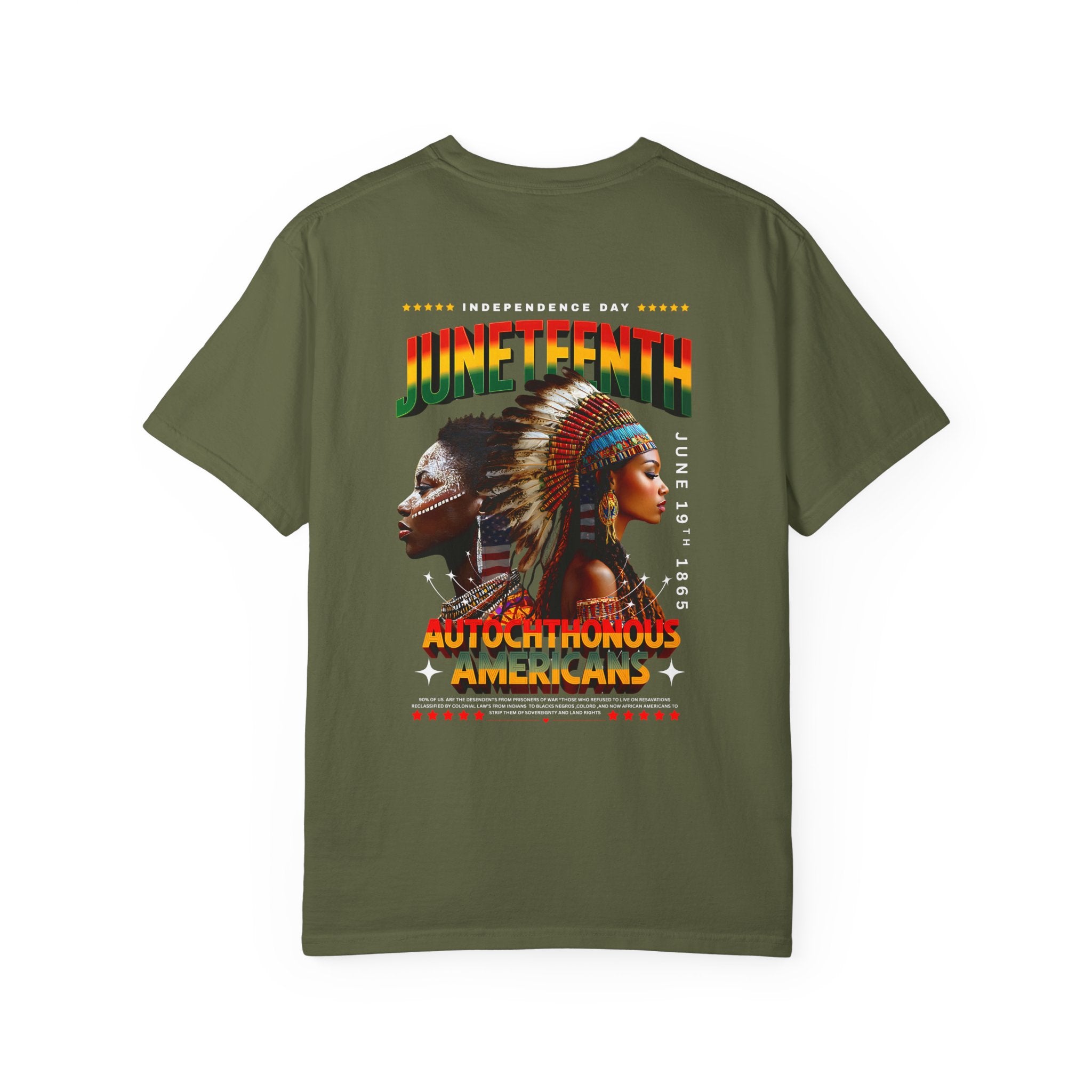 Juneteenth Celebration T-Shirt, Unisex Garment-Dyed Tee, Inclusive Pride Apparel, Heritage Shirt, Freedom Festival Wear - Angel Body