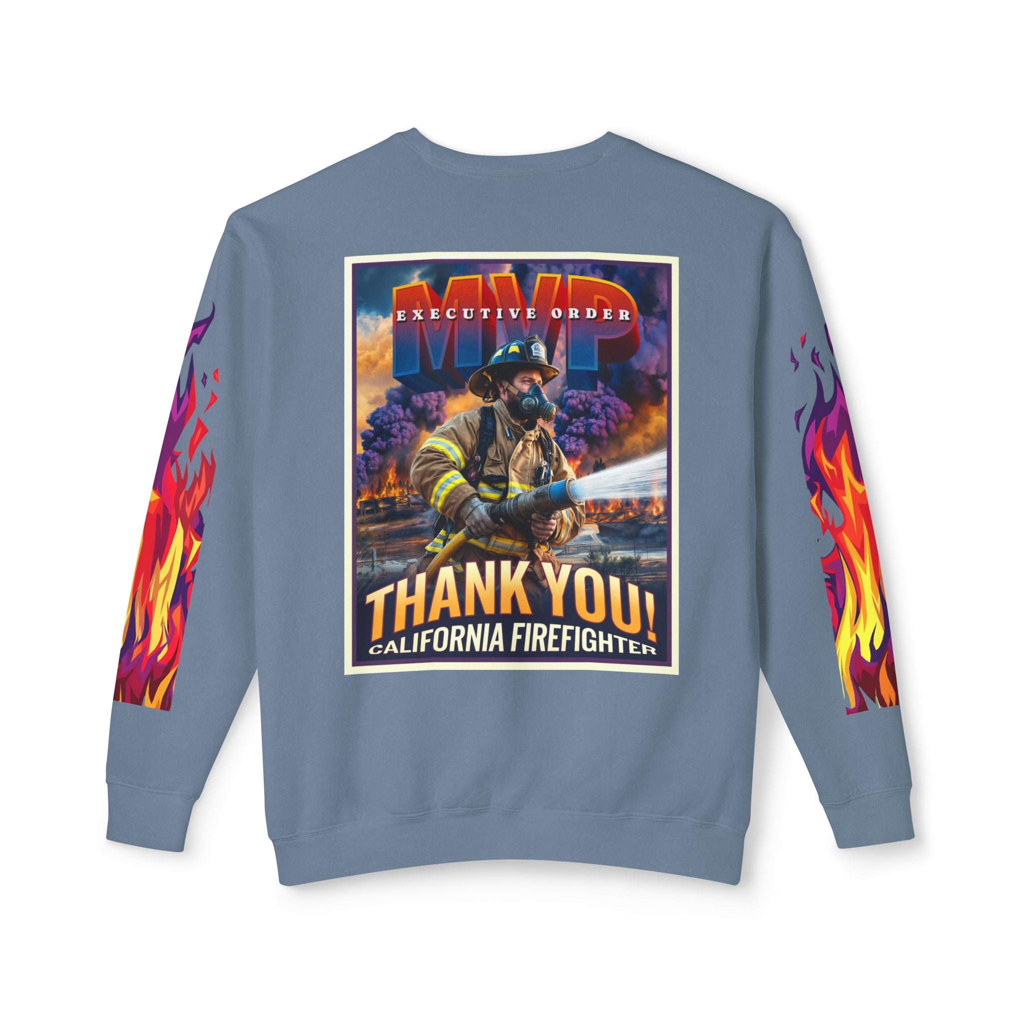 California Firefighter Crewneck Sweatshirt - Angel Body