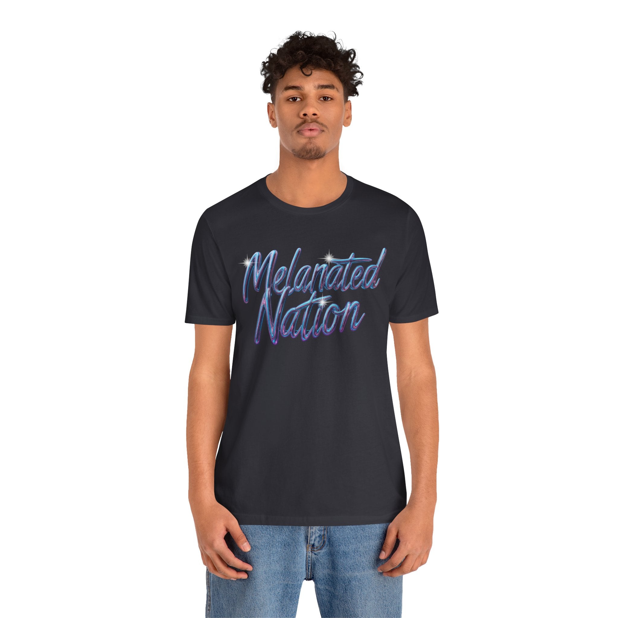 Unisex Jersey Short Sleeve Tee Melanated Nation - Angel Body