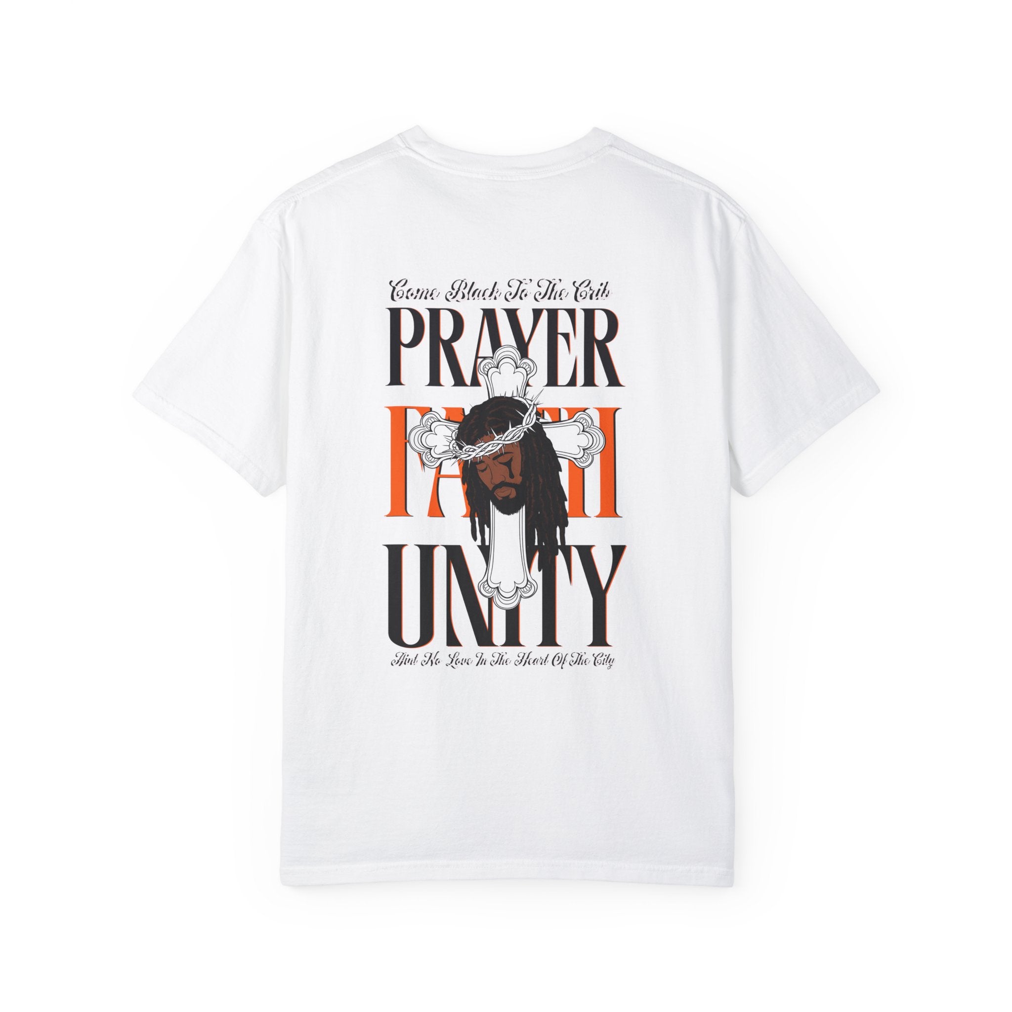 Unisex Garment-Dyed T-Shirt - Lovely Prayer & Unity Design - Angel Body