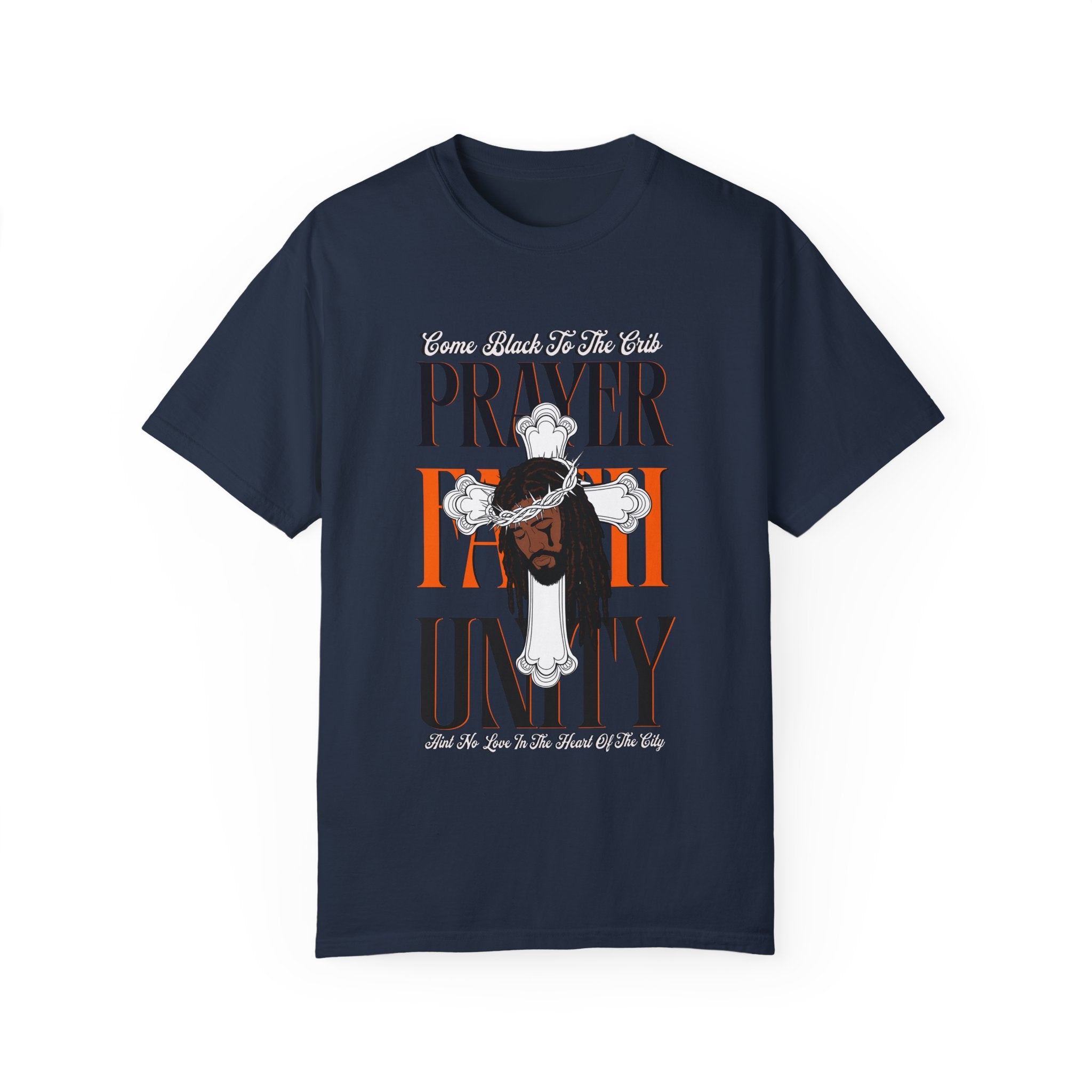 Unisex Garment-Dyed T-Shirt - Lovely Prayer & Unity Design - Angel Body